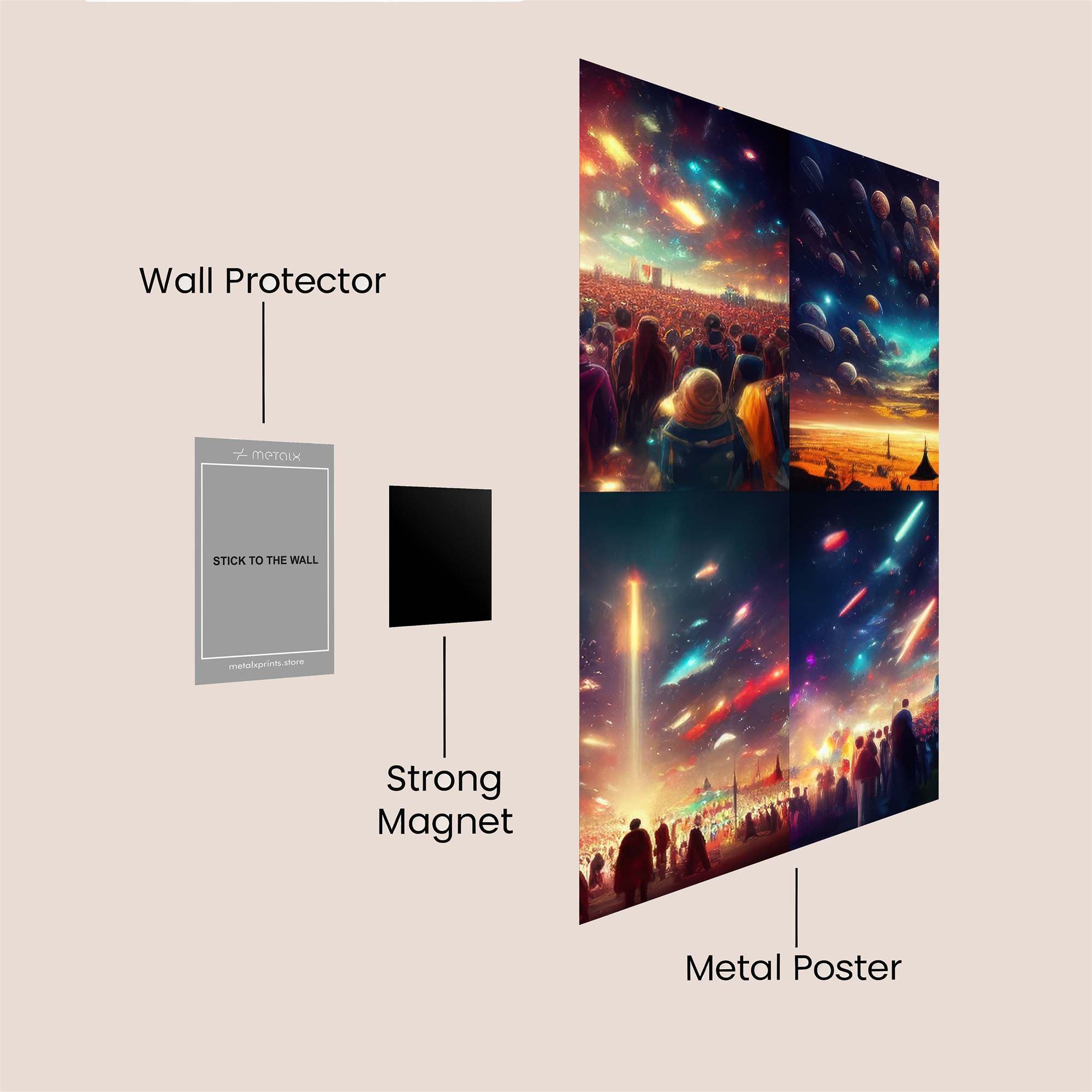 Cosmic Euphoria Safe Wall Magnetic / M