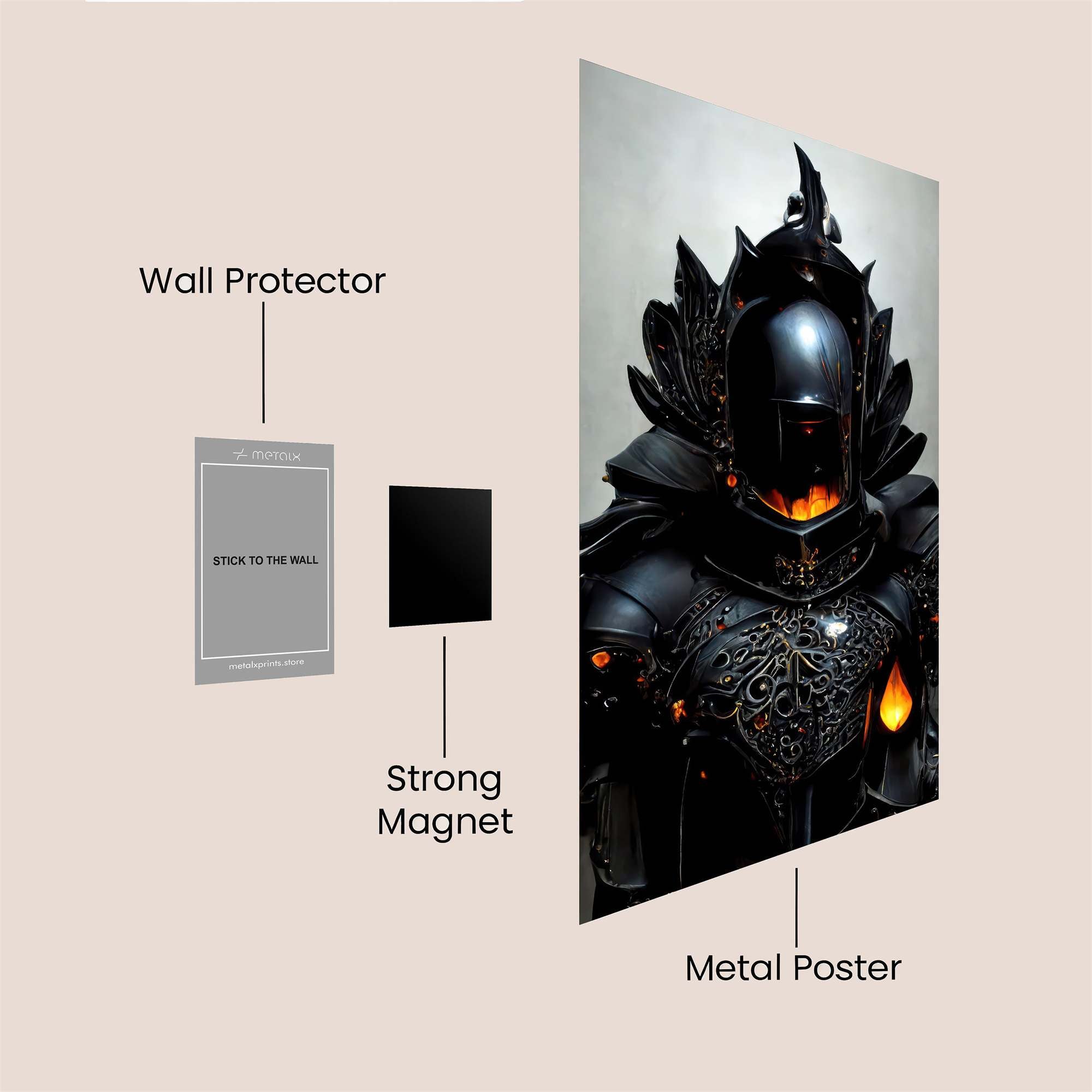 Infernal Knight Safe Wall Magnetic / M