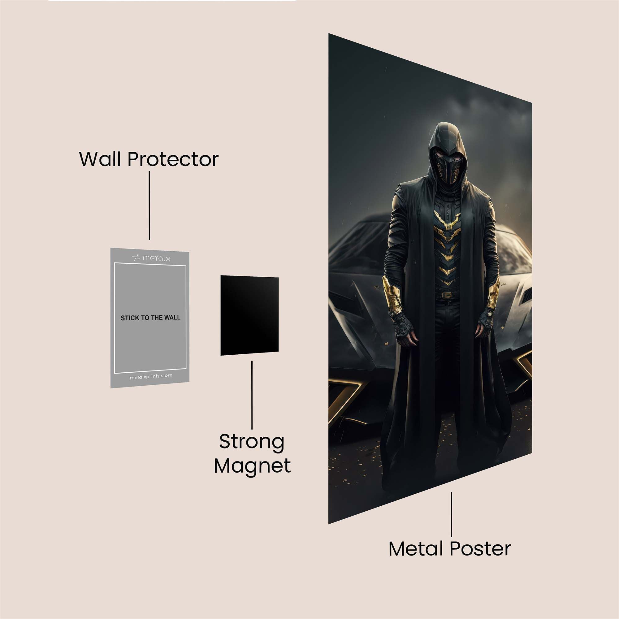 Ghostly Vigil Safe Wall Magnetic / M