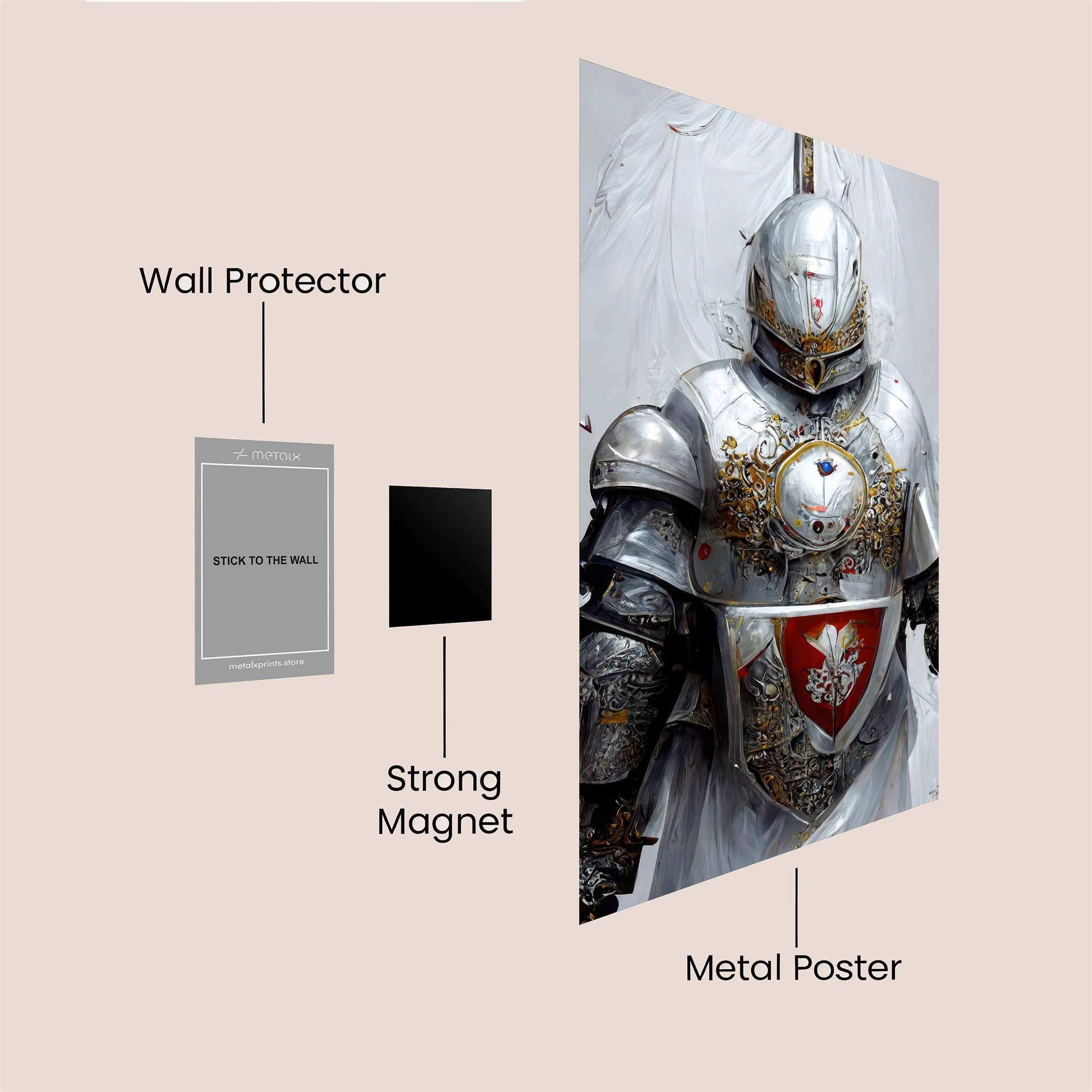 Knightly Elegance Safe Wall Magnetic / M