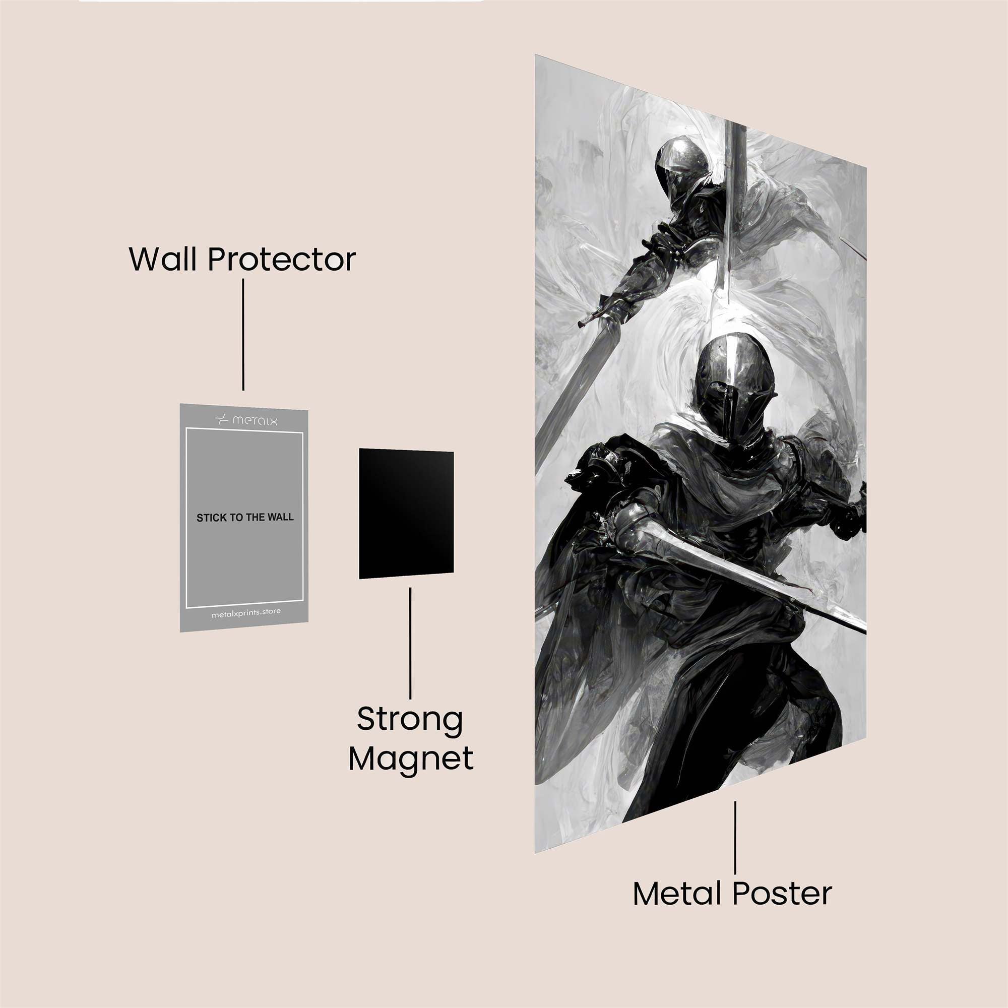 Knightly Valor Safe Wall Magnetic / M