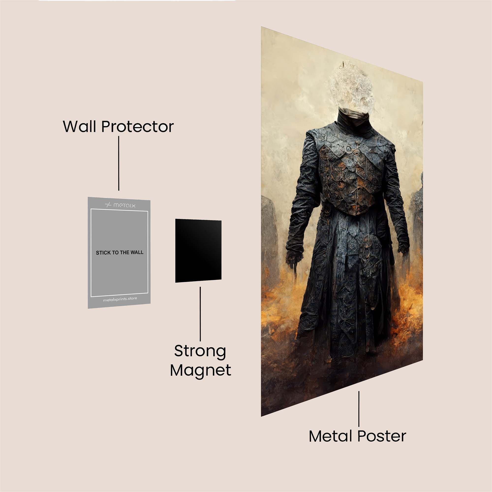 Faceless Dread Safe Wall Magnetic / M