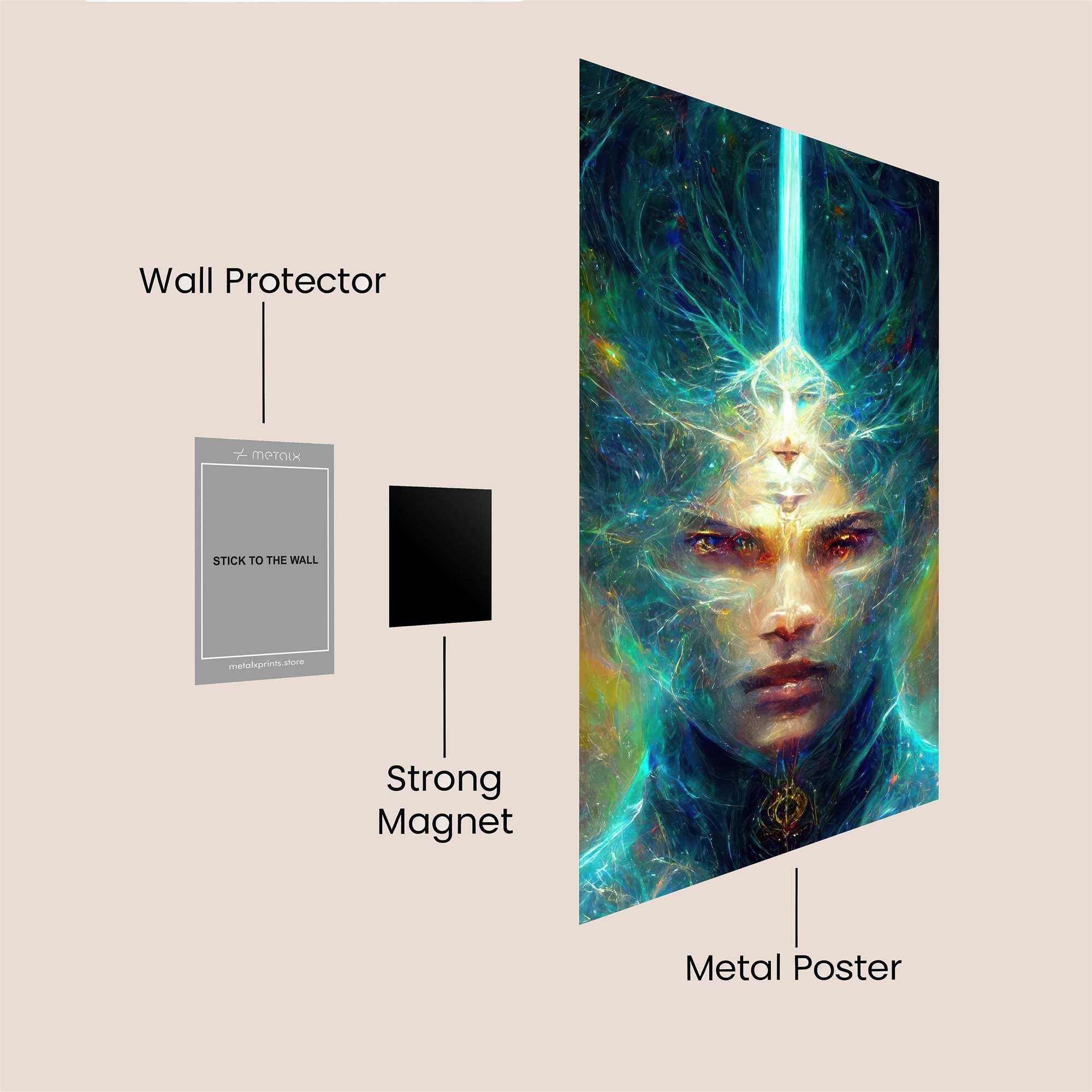 Cosmic Enigma Safe Wall Magnetic / M