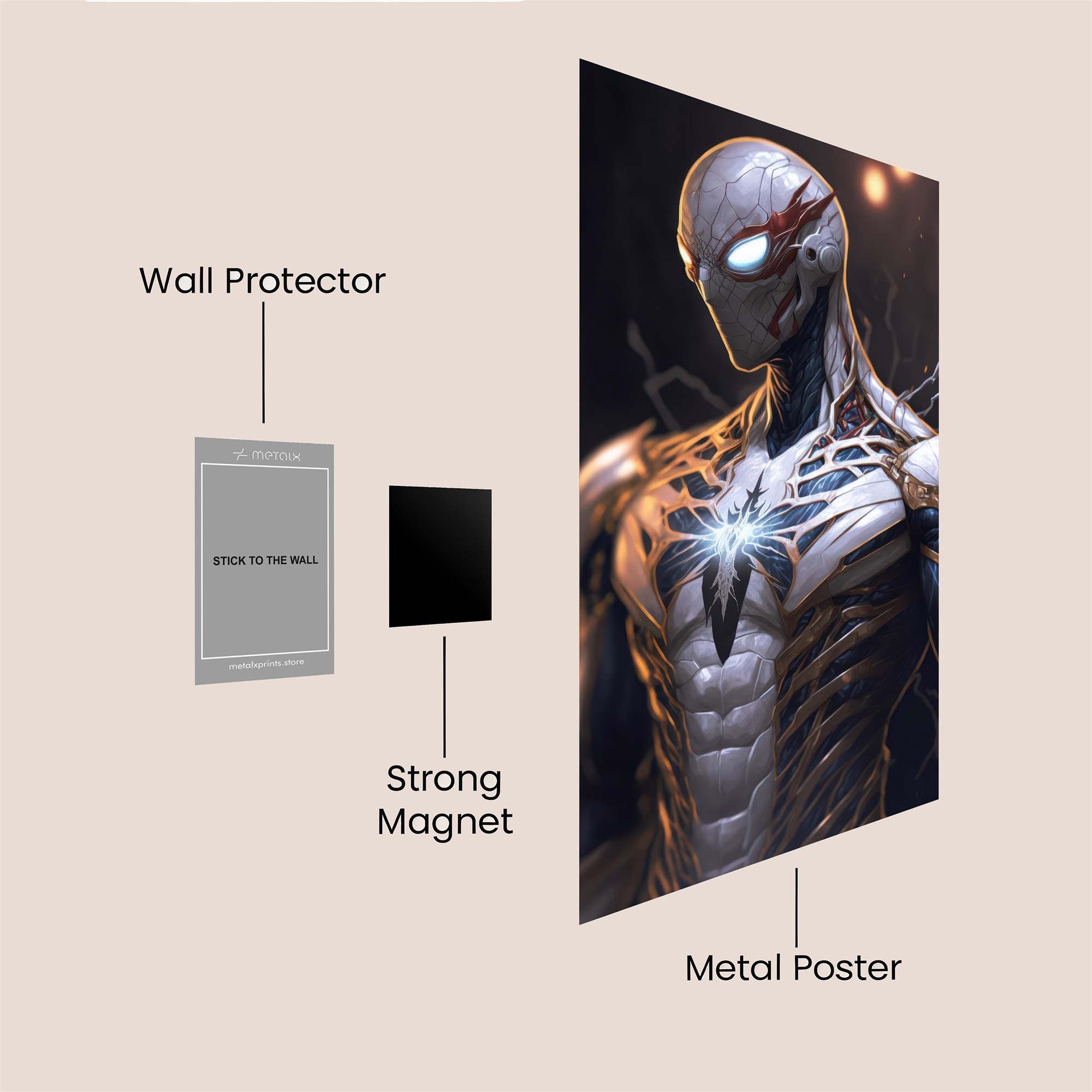 Spider Radiant Safe Wall Magnetic / M