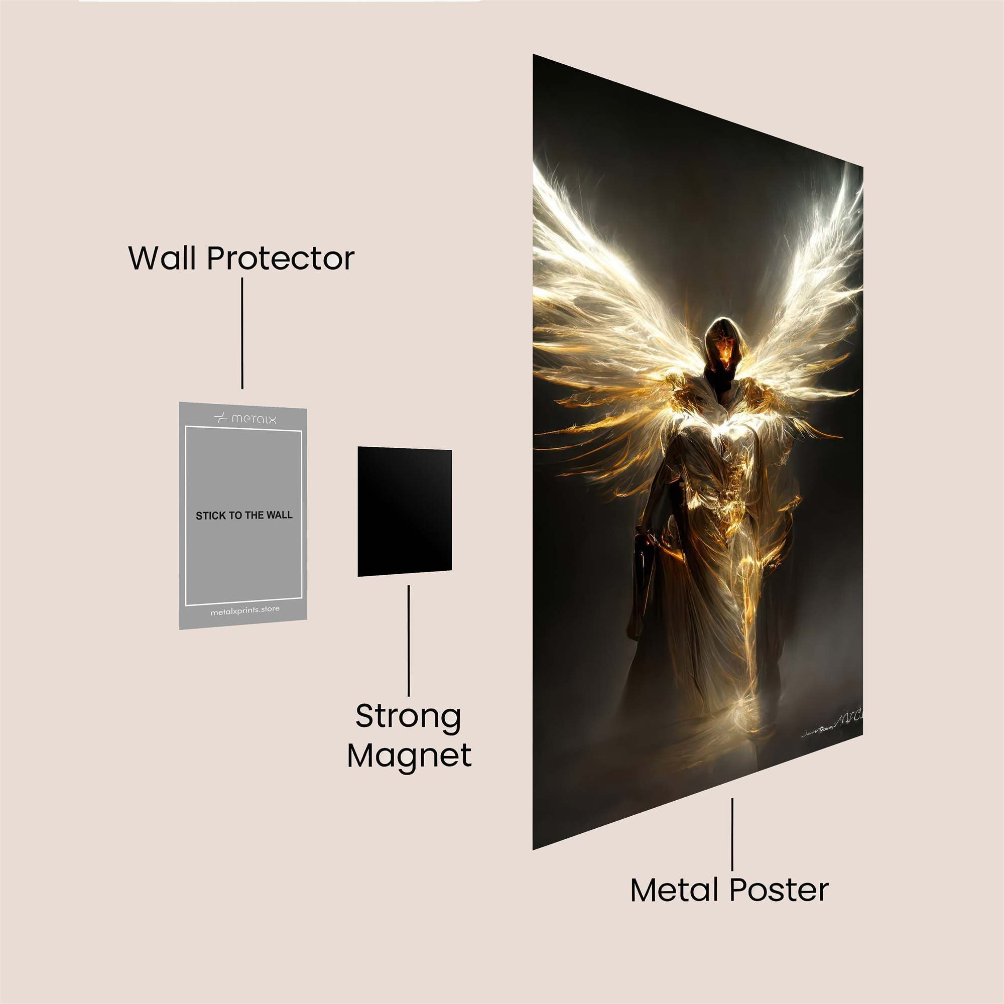 Angel Radiant Safe Wall Magnetic / M