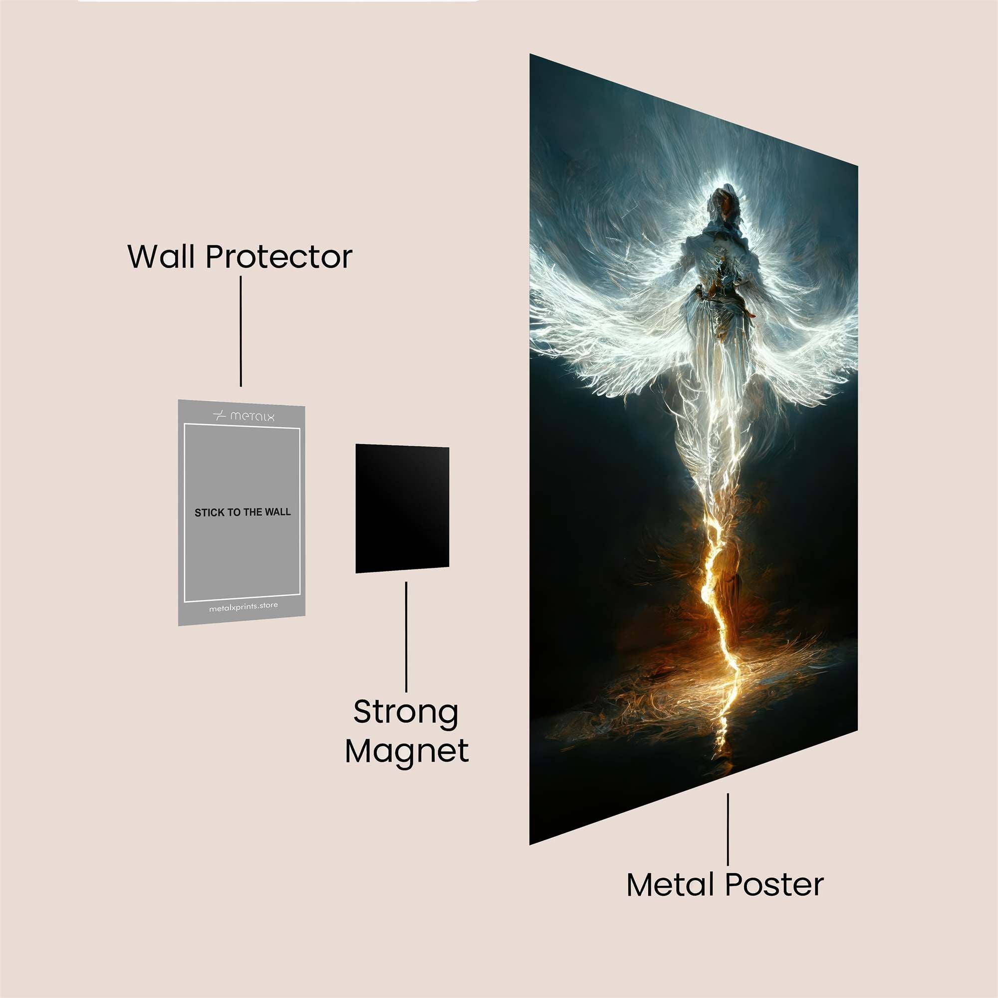 Angel Ascent Safe Wall Magnetic / M