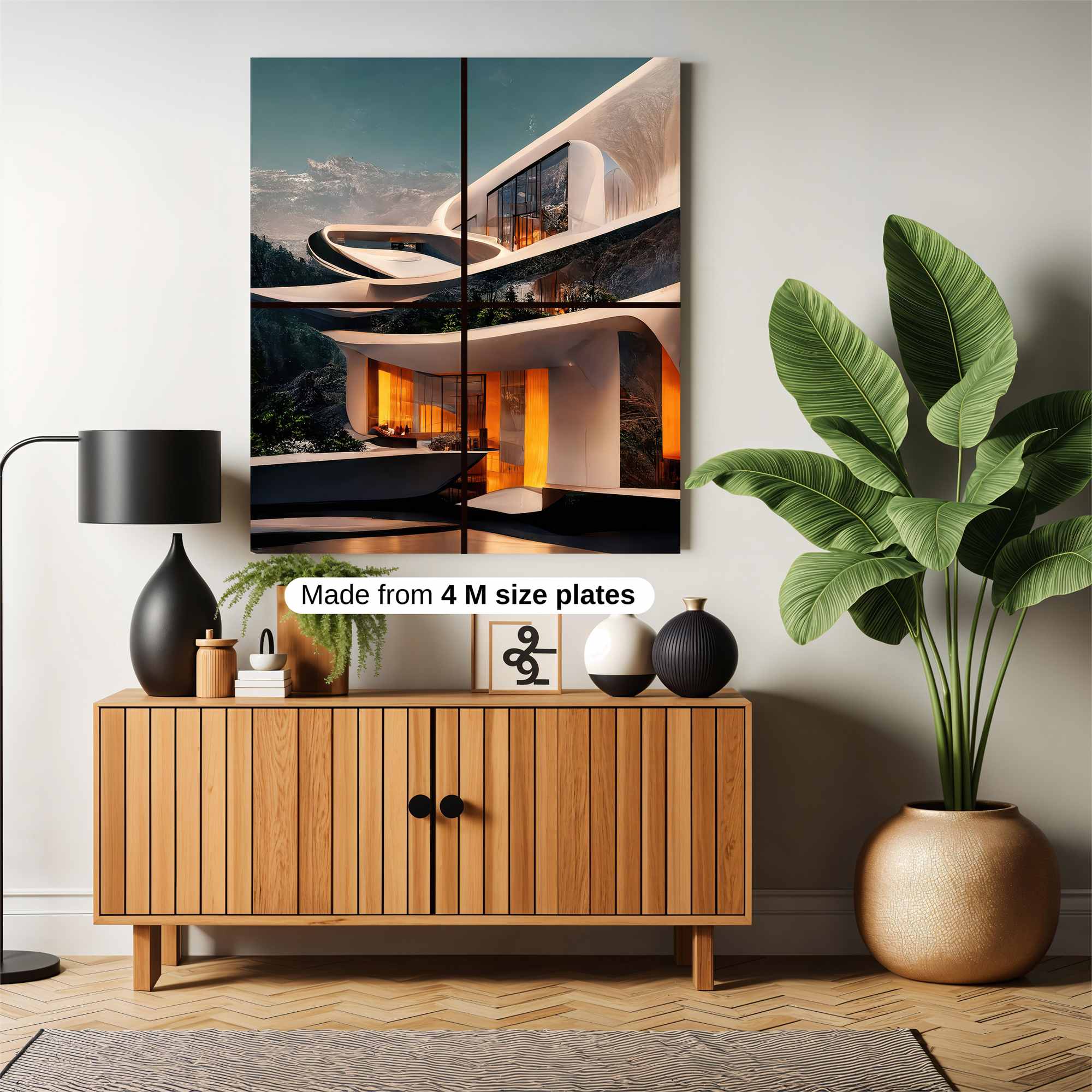 Futuristic Haven Safe Wall Magnetic / M