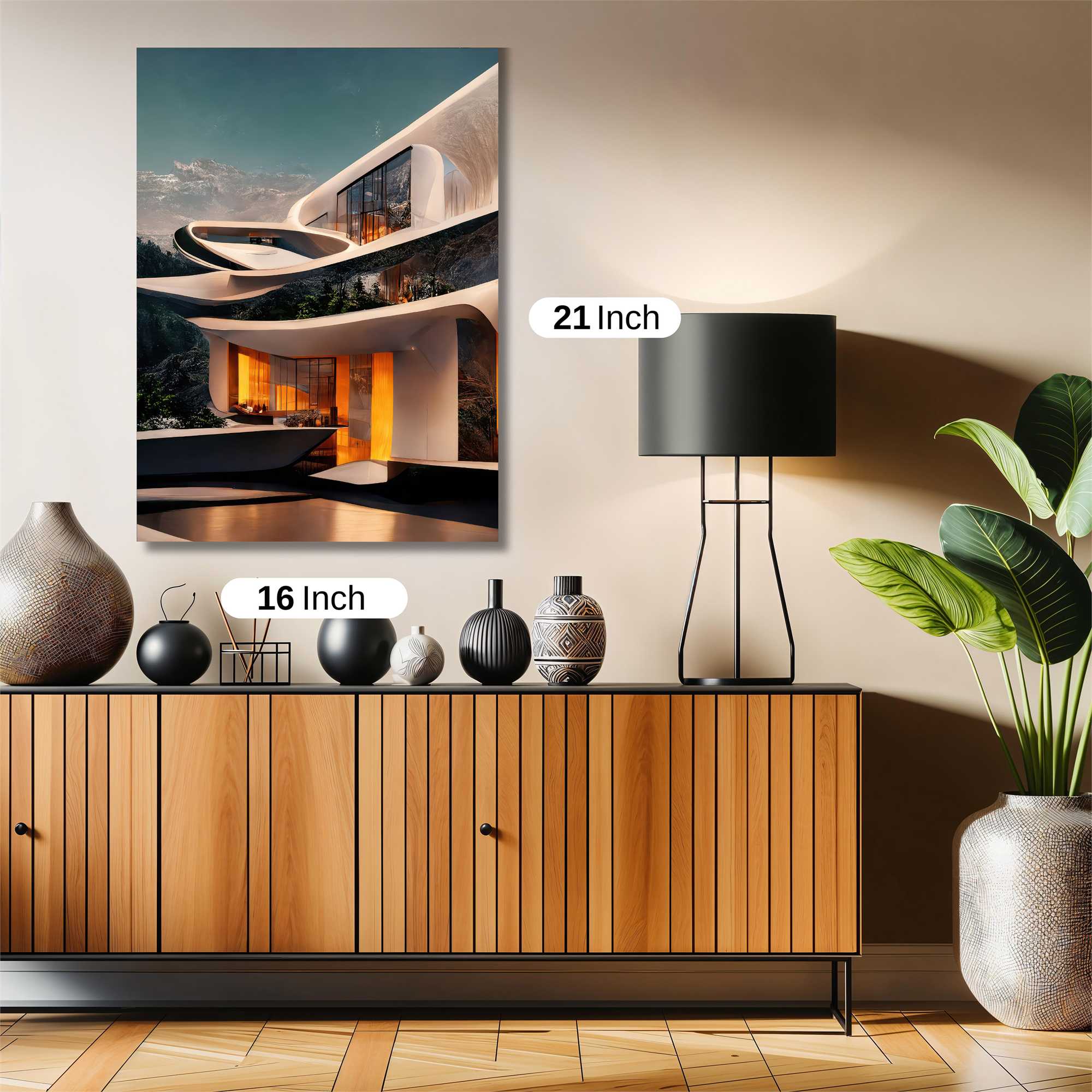Futuristic Haven Safe Wall Magnetic / M