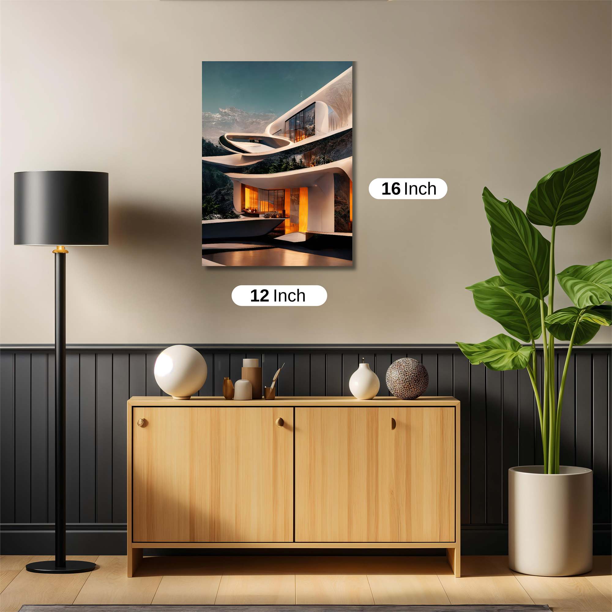 Futuristic Haven Safe Wall Magnetic / M