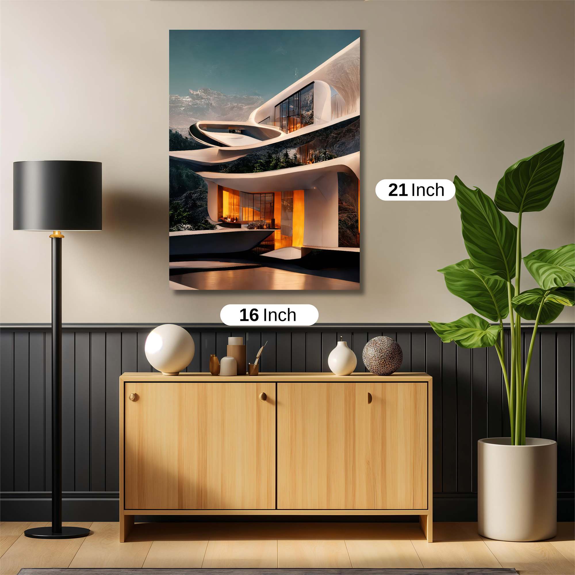 Futuristic Haven Safe Wall Magnetic / M