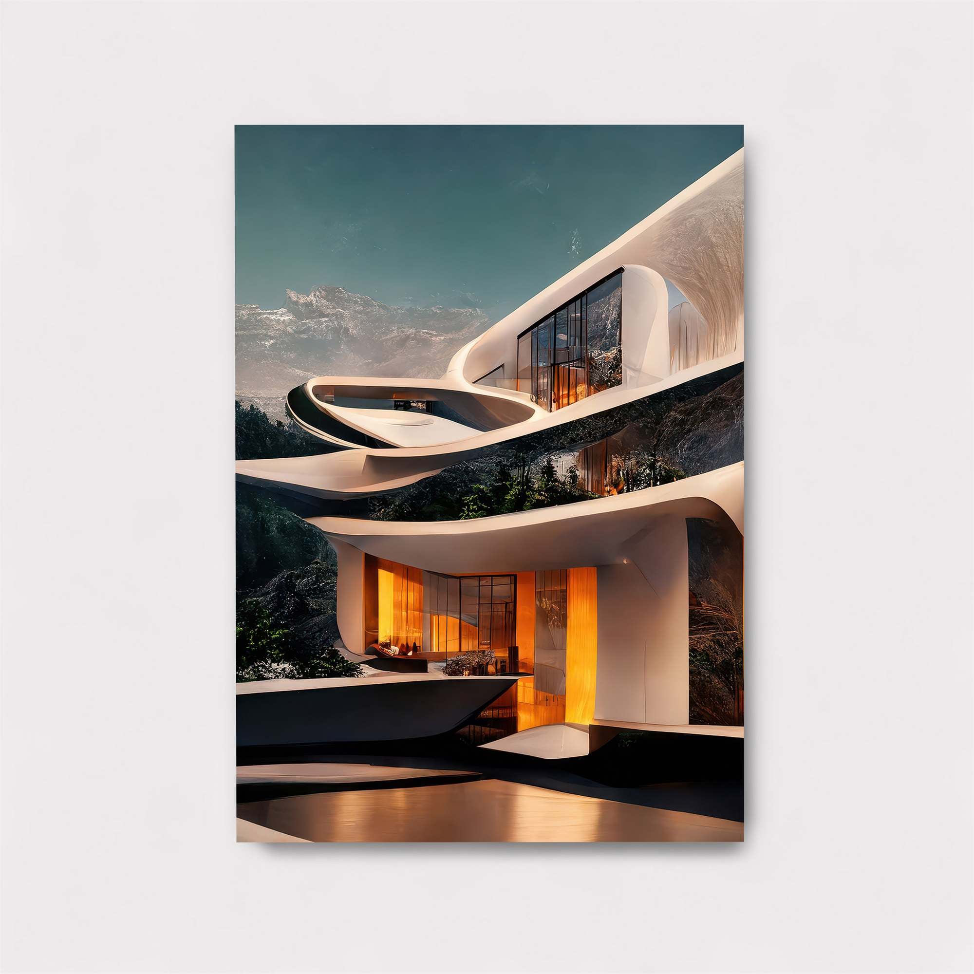 Futuristic Haven Safe Wall Magnetic / M