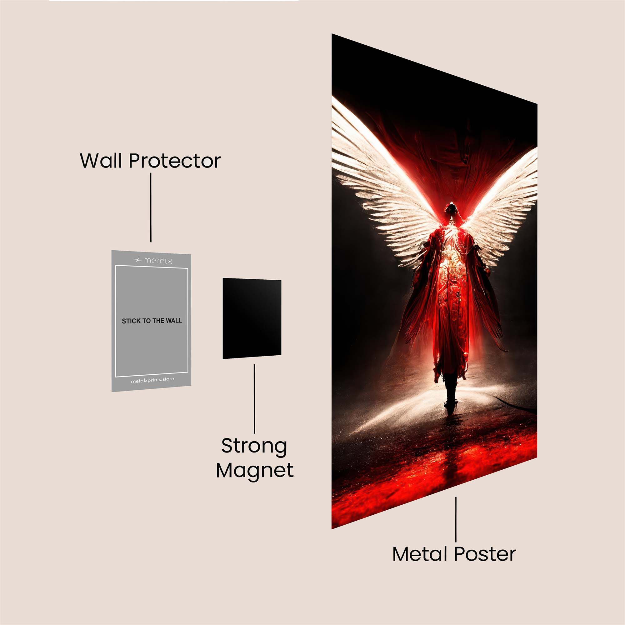 Angel Descent Safe Wall Magnetic / M