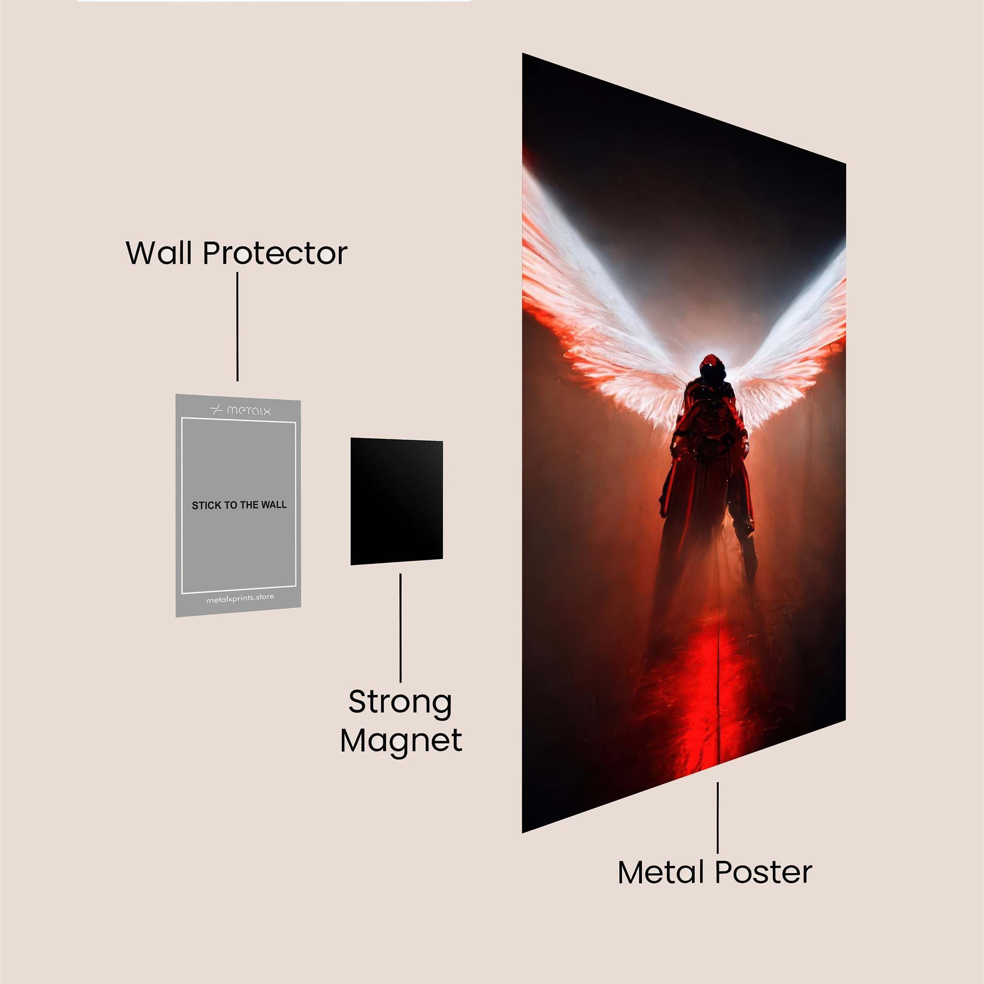 Angel Fury Safe Wall Magnetic / M