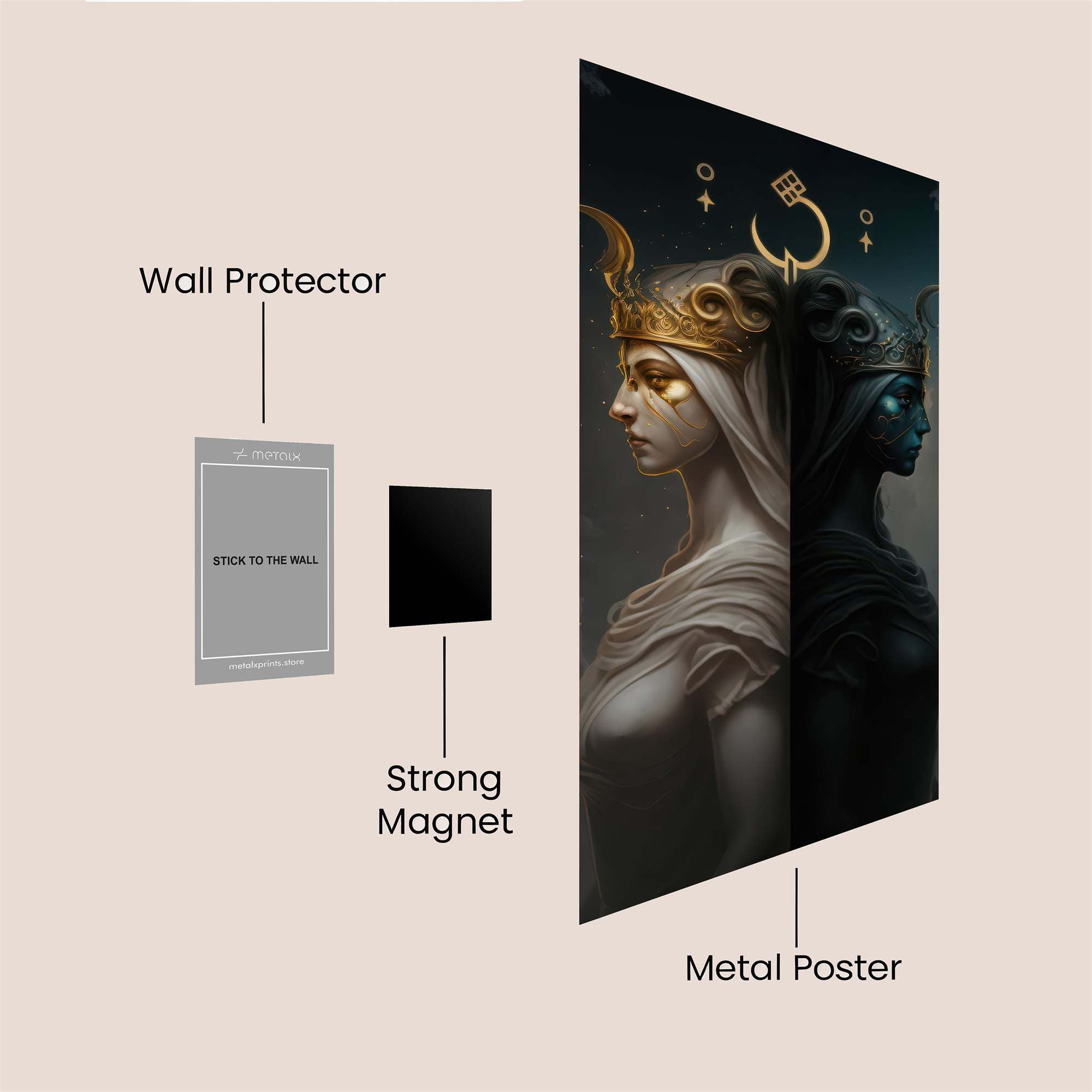 Goddess Duality Safe Wall Magnetic / M