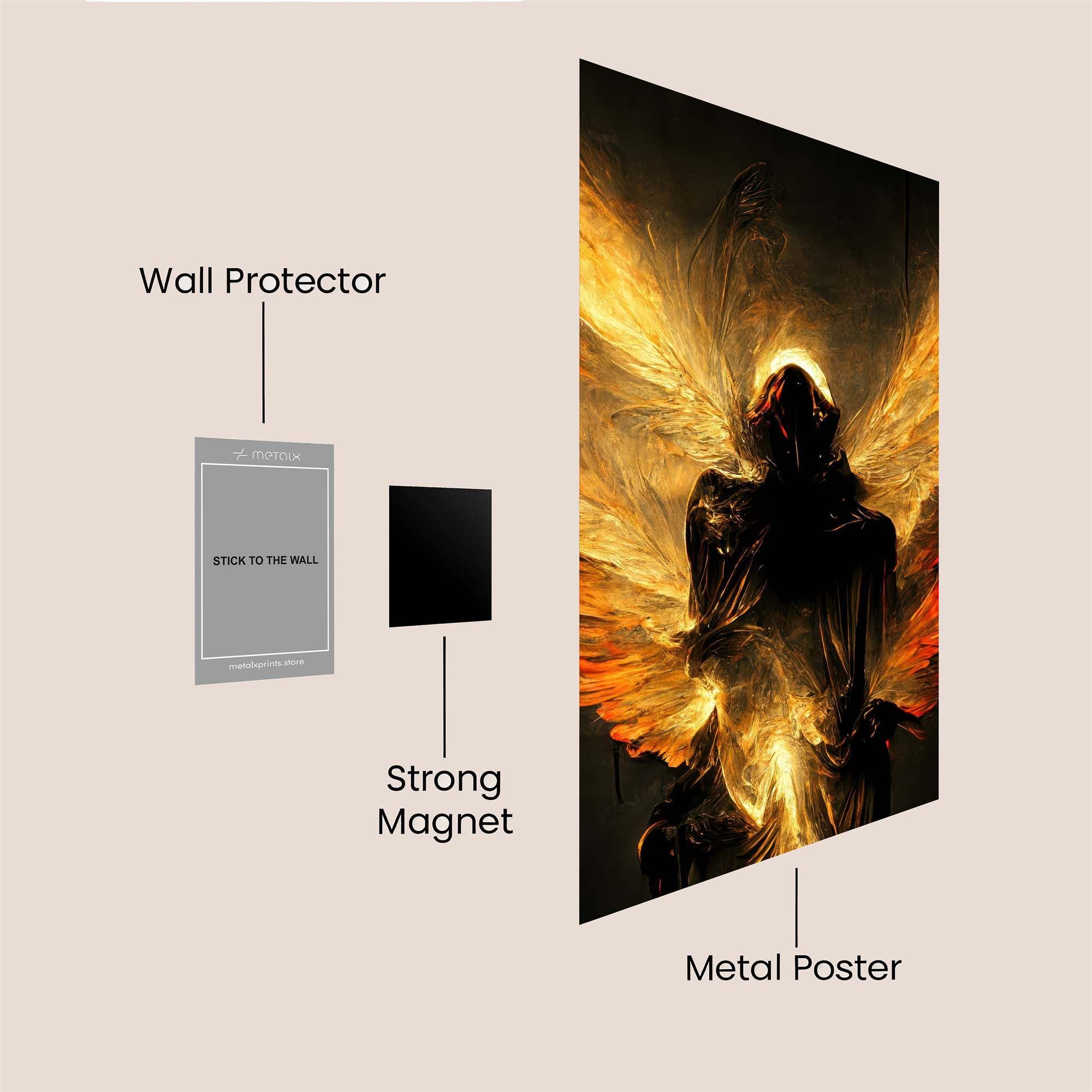 Angel Torment Safe Wall Magnetic / M
