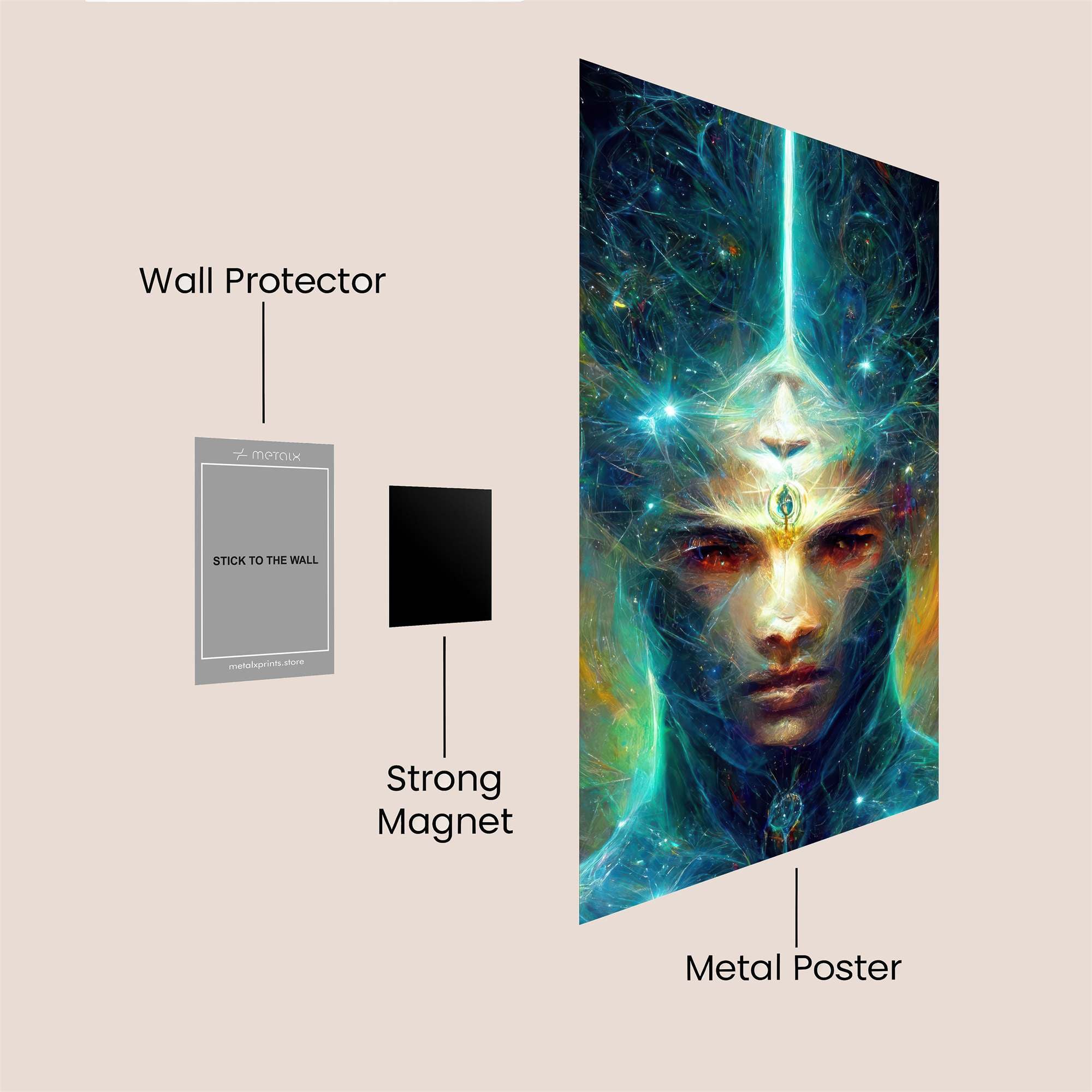 Cosmic Serenity Safe Wall Magnetic / M