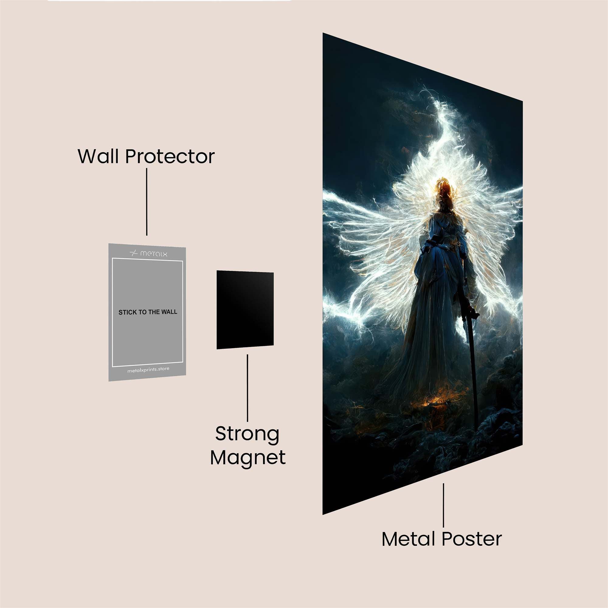 Angel Radiant Safe Wall Magnetic / M