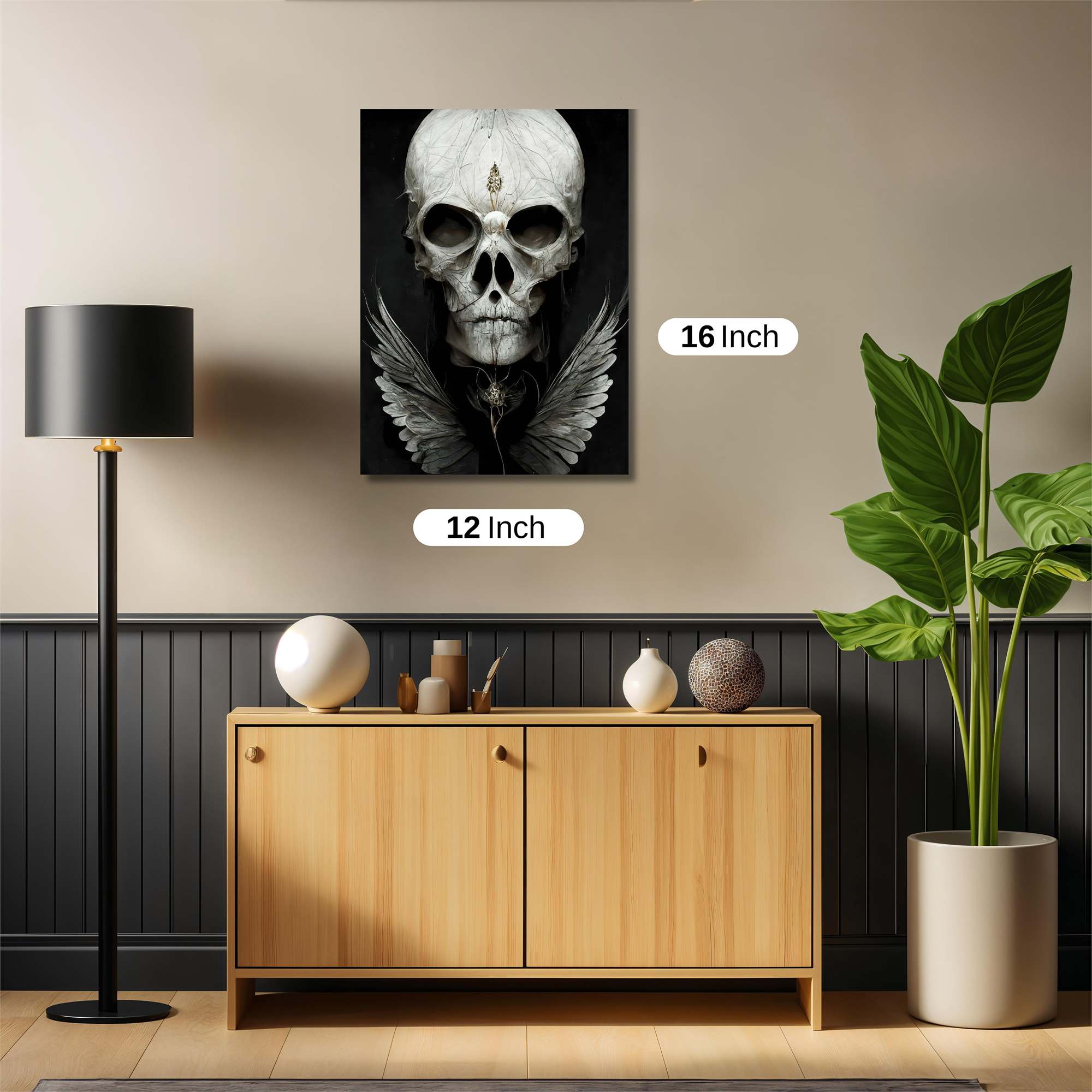 Skull Serenity Safe Wall Magnetic / M