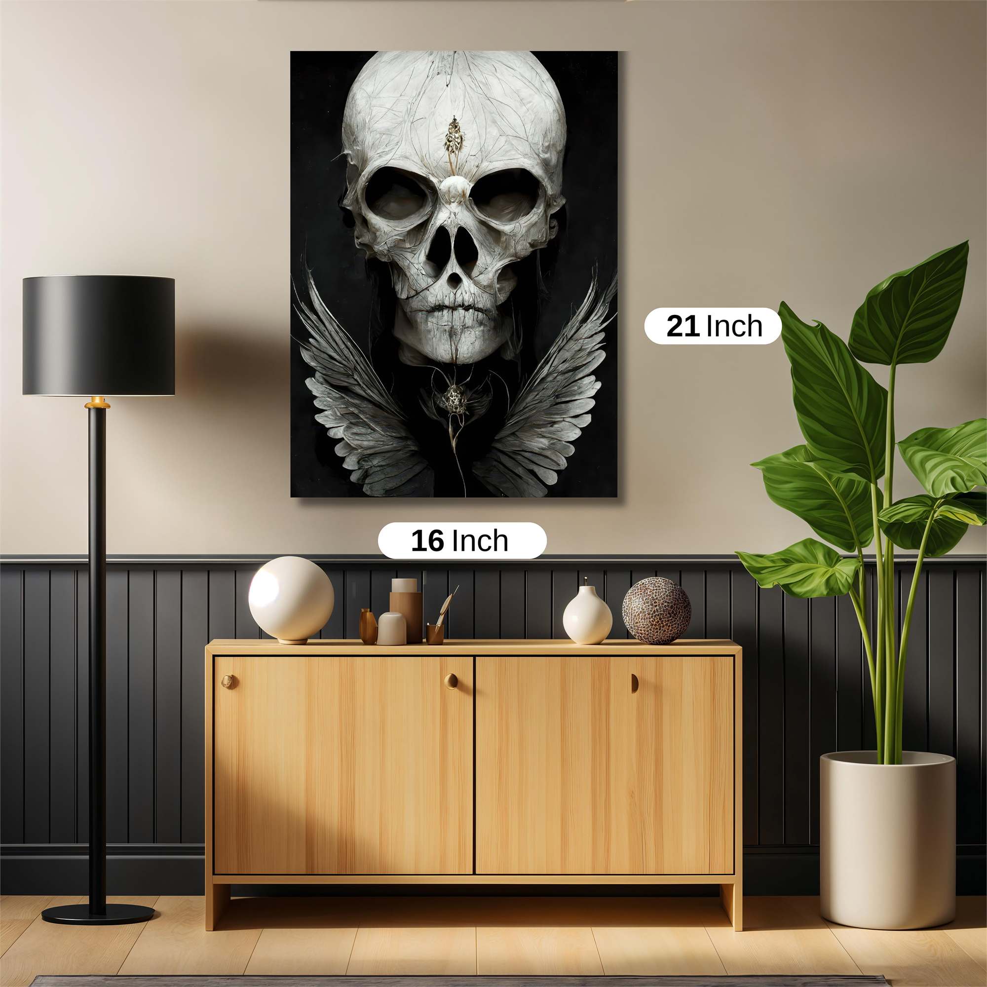 Skull Serenity Safe Wall Magnetic / M