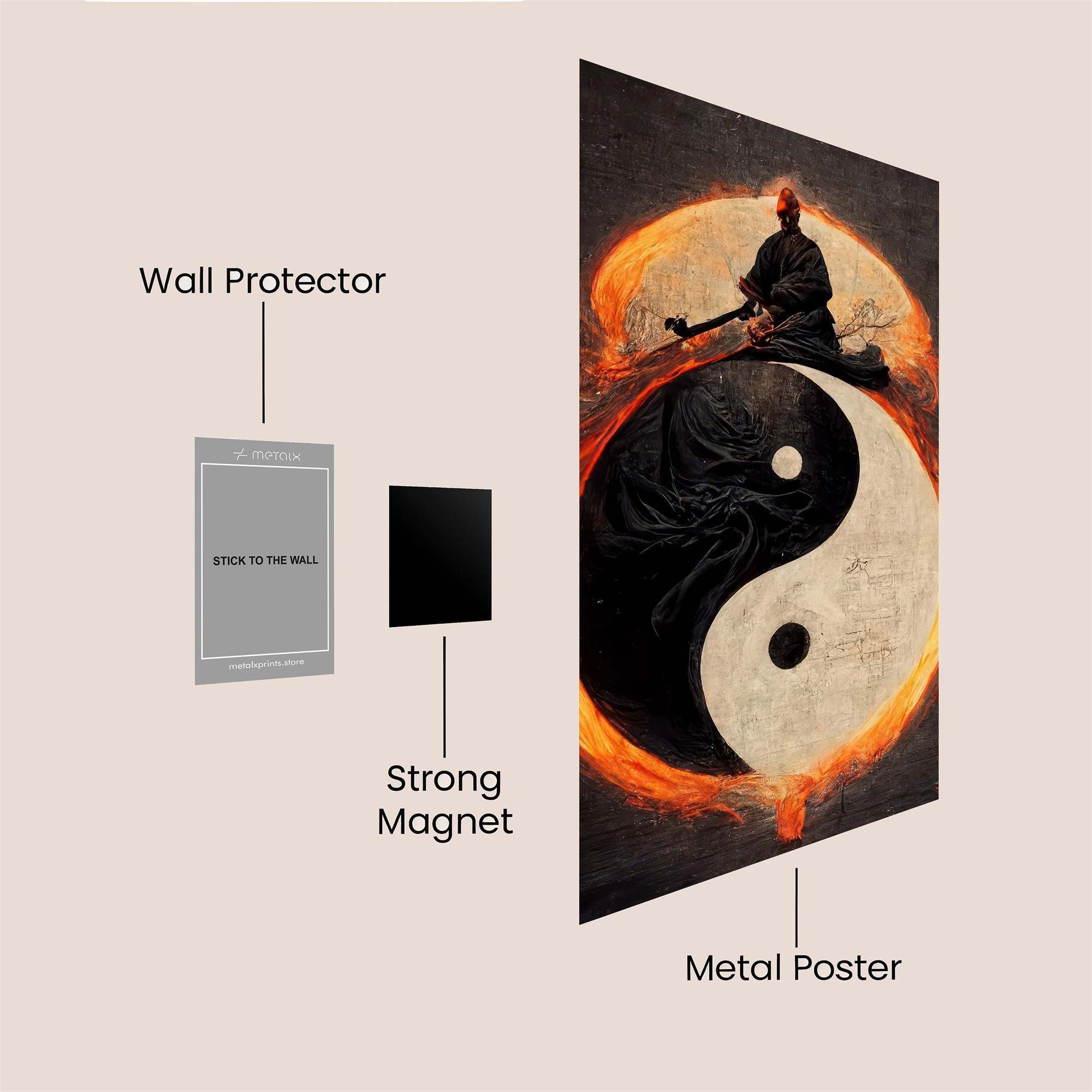 Samurai Serenity Safe Wall Magnetic / M