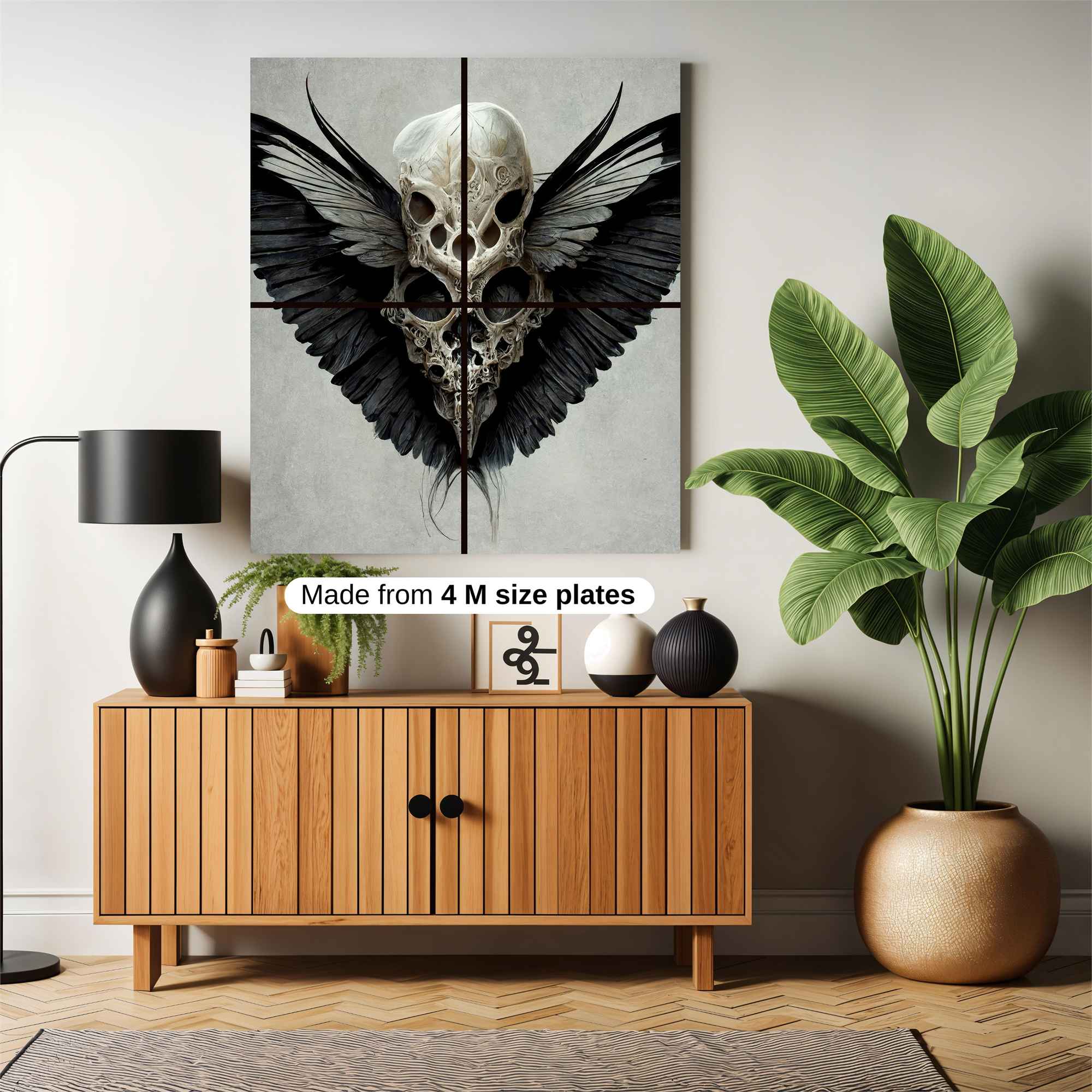 Skull Elegance Safe Wall Magnetic / M