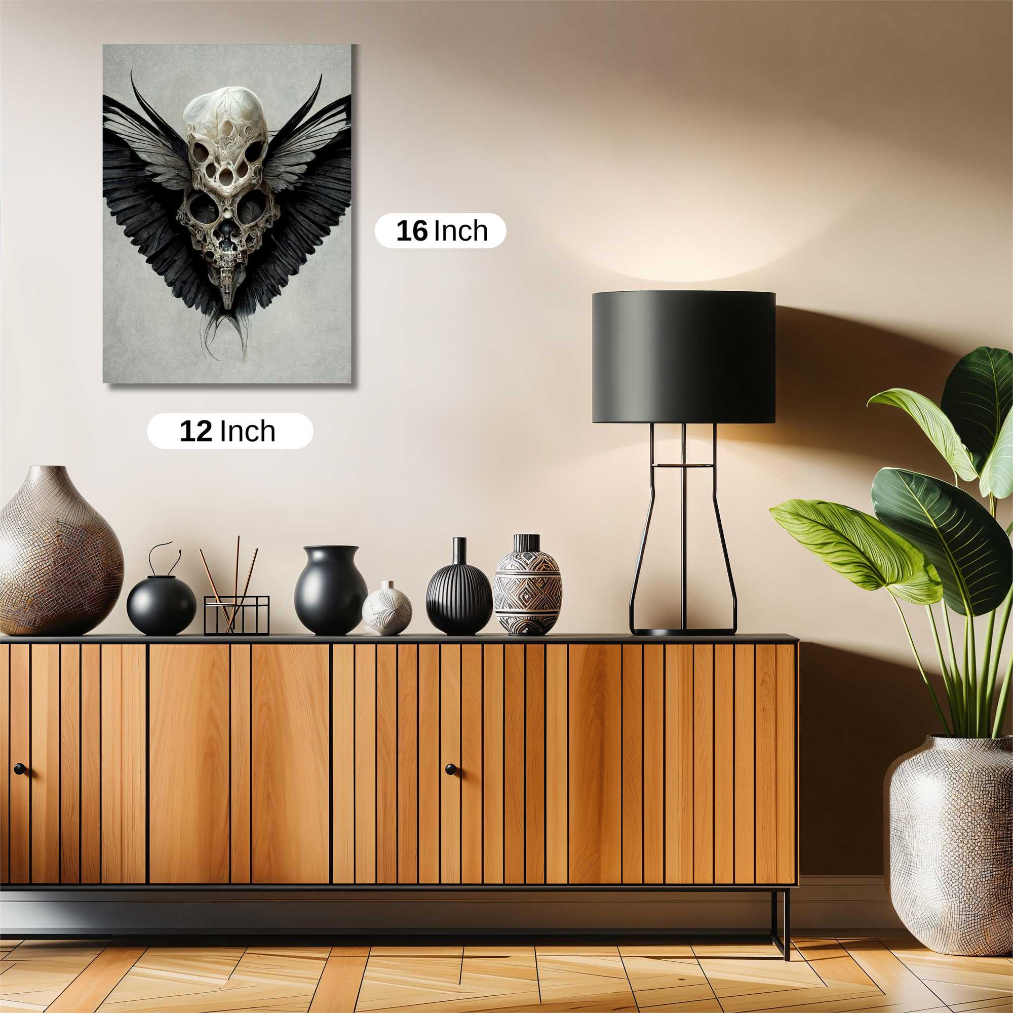 Skull Elegance Safe Wall Magnetic / M