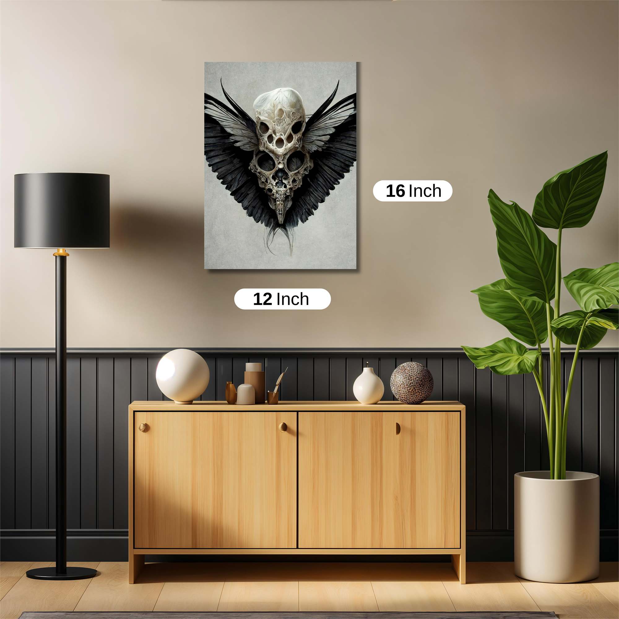 Skull Elegance Safe Wall Magnetic / M