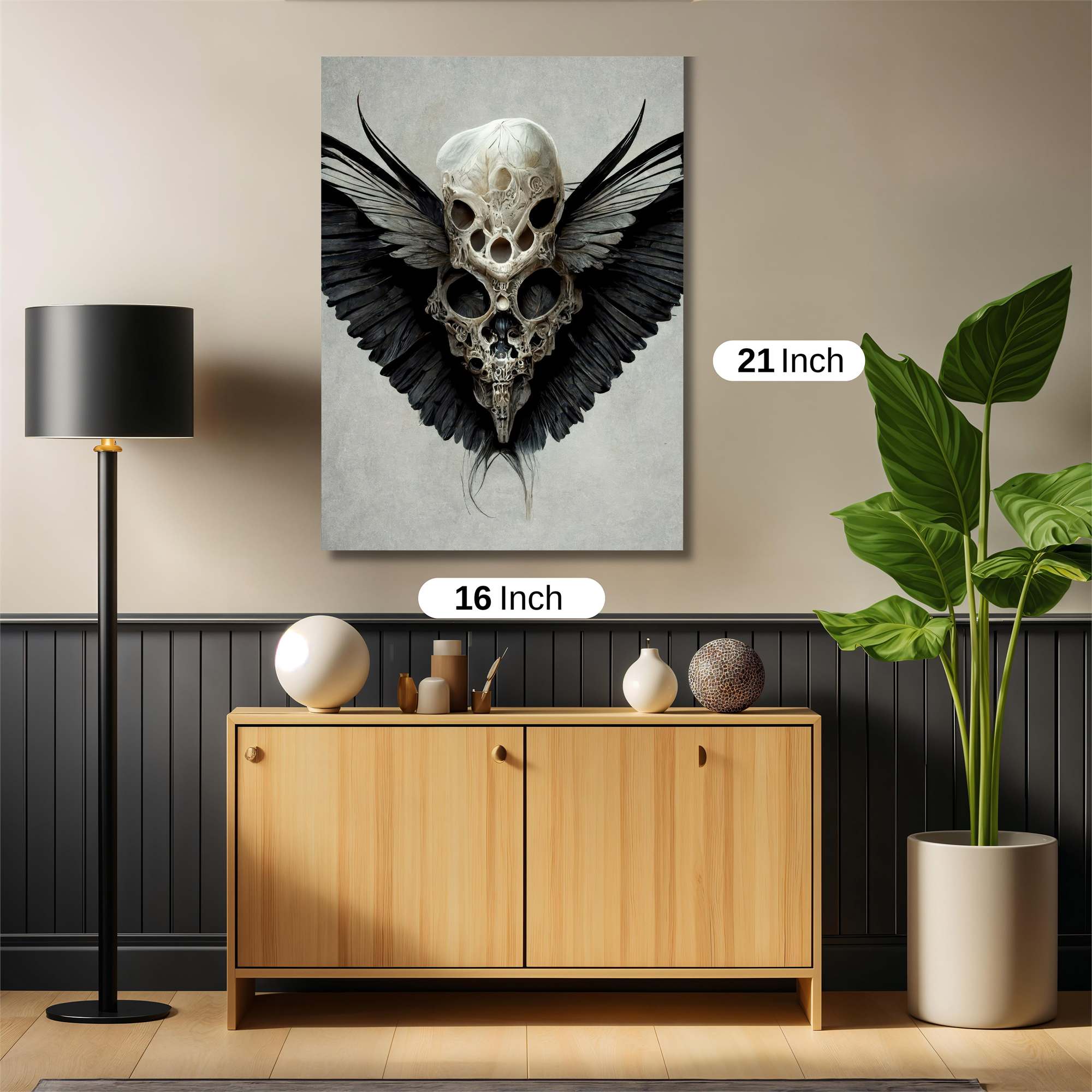 Skull Elegance Safe Wall Magnetic / M