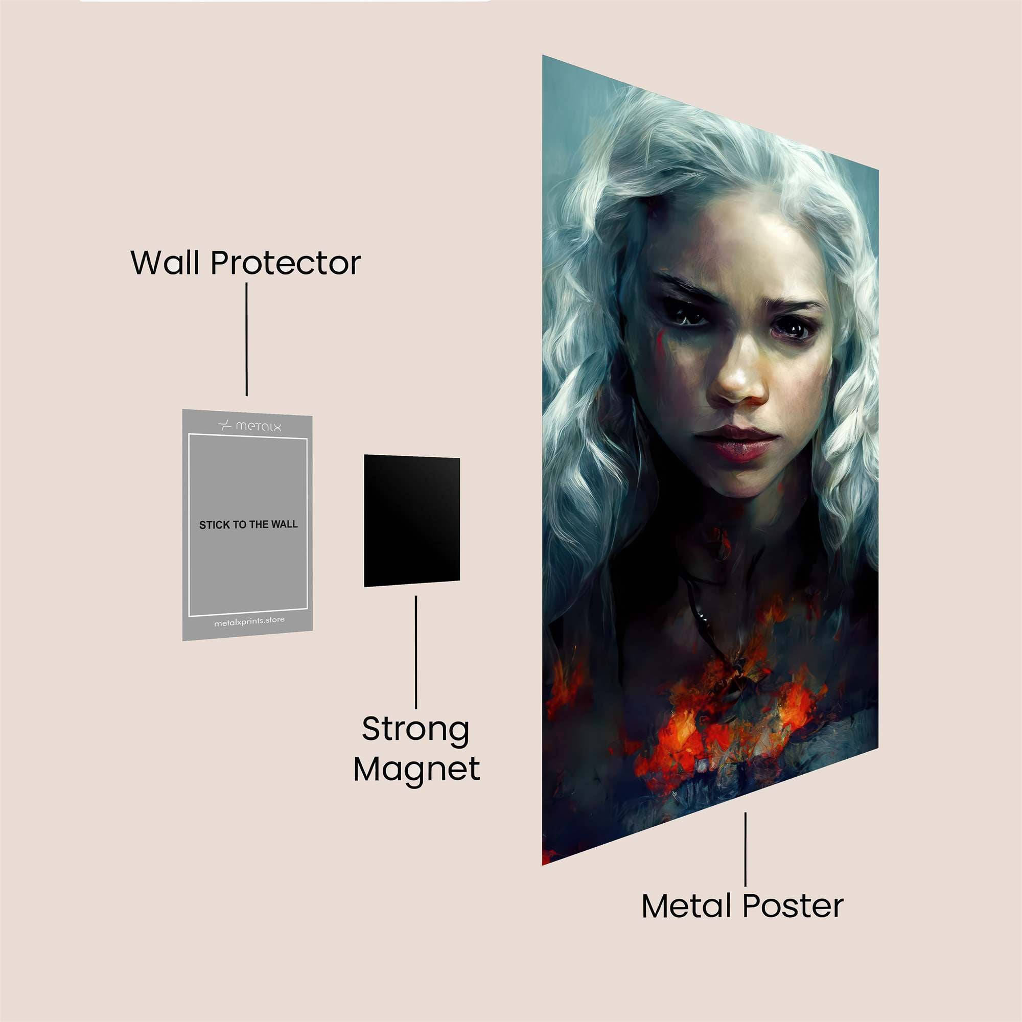 Daenerys Fierce Safe Wall Magnetic / M