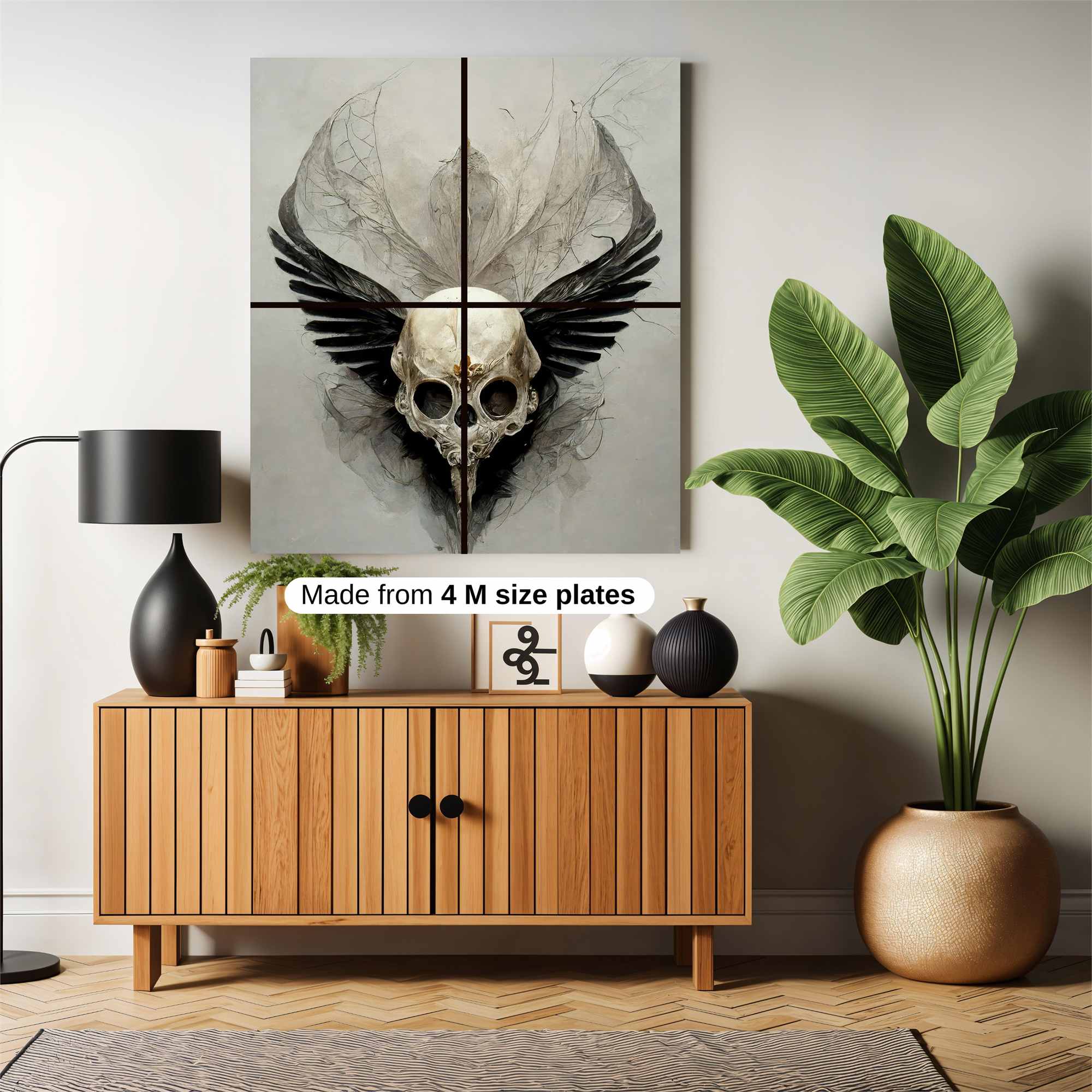 Skull Serenity Safe Wall Magnetic / M