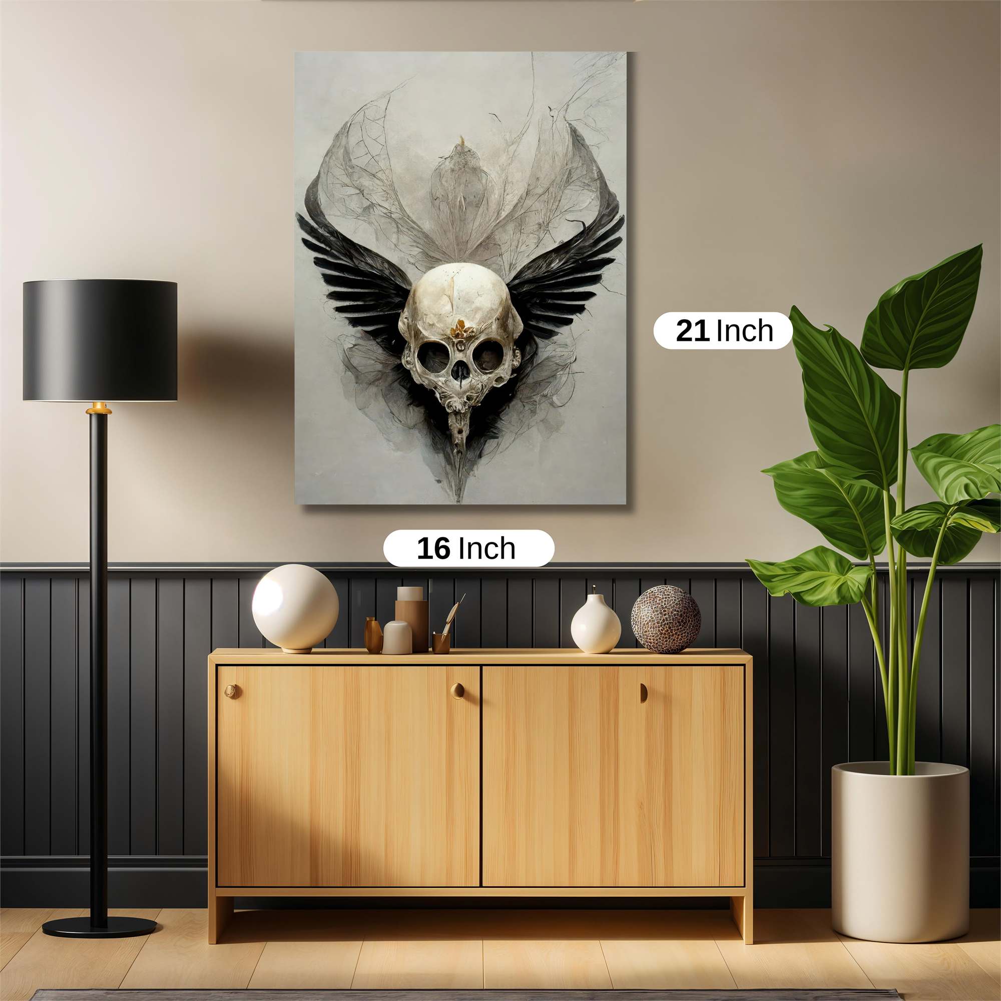 Skull Serenity Safe Wall Magnetic / M