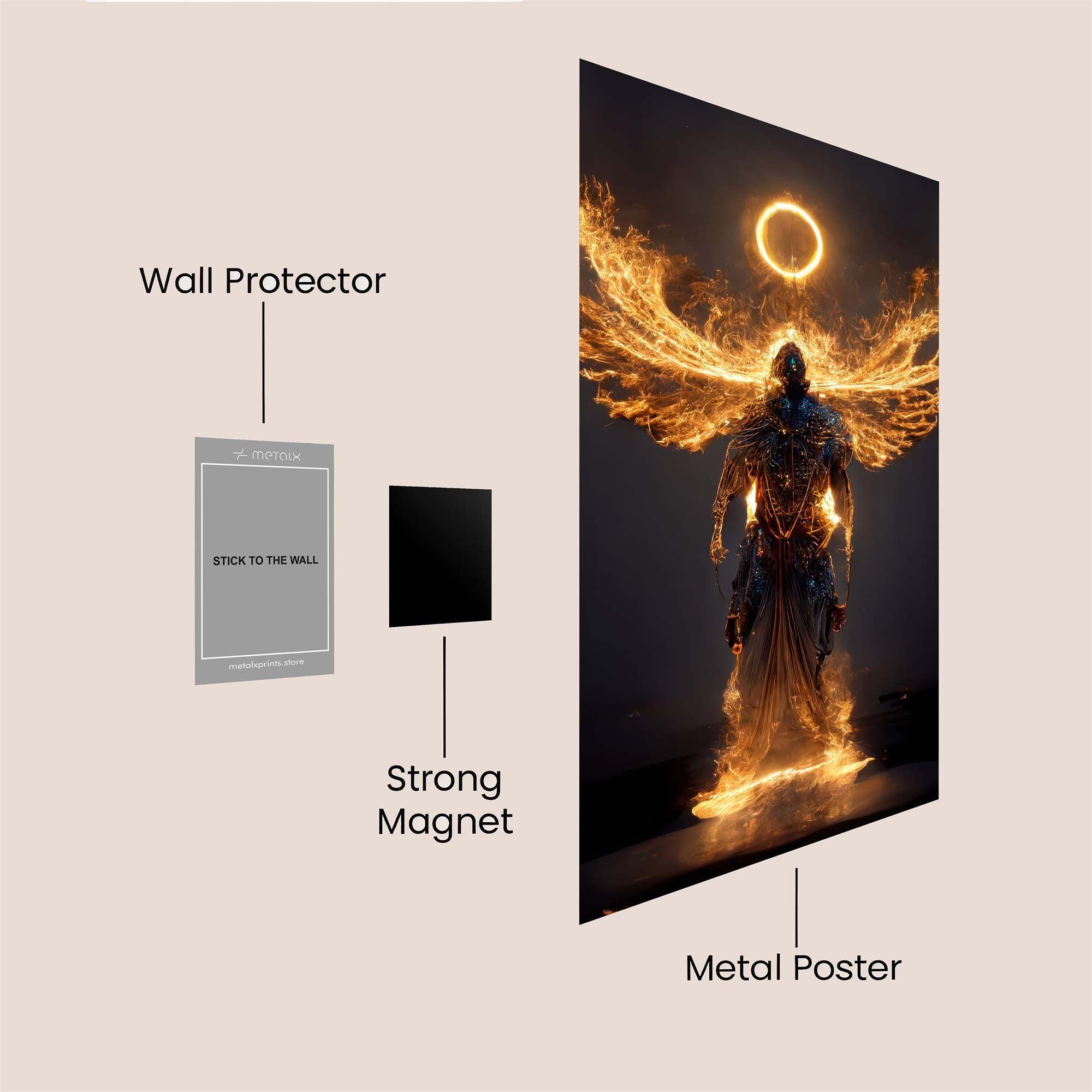 Seraphic Blaze Safe Wall Magnetic / M
