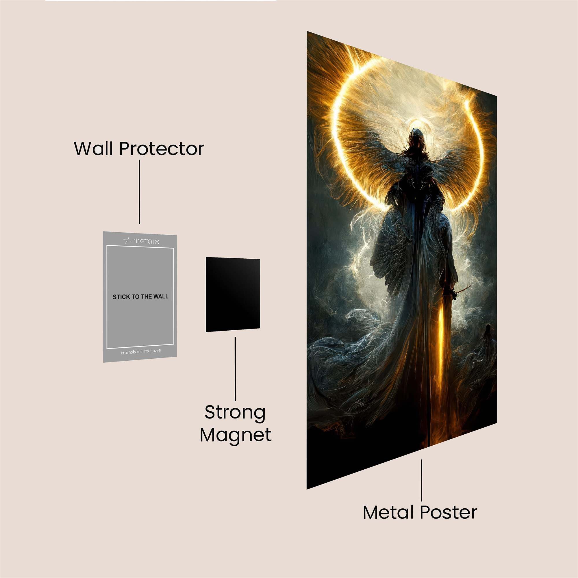 Angel Radiant Safe Wall Magnetic / M