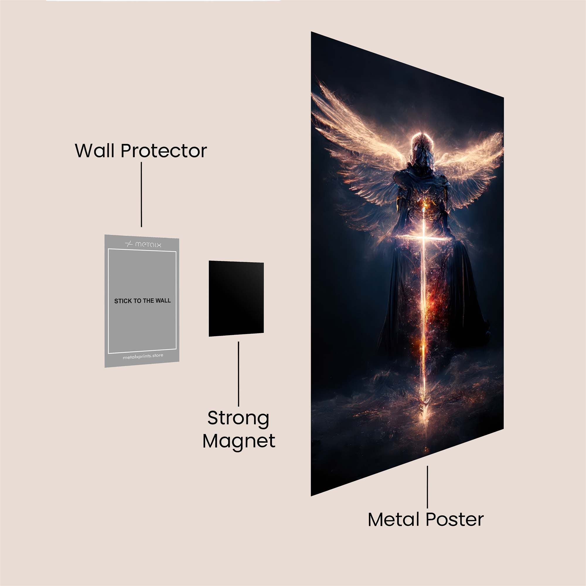 Angel Radiant Safe Wall Magnetic / M