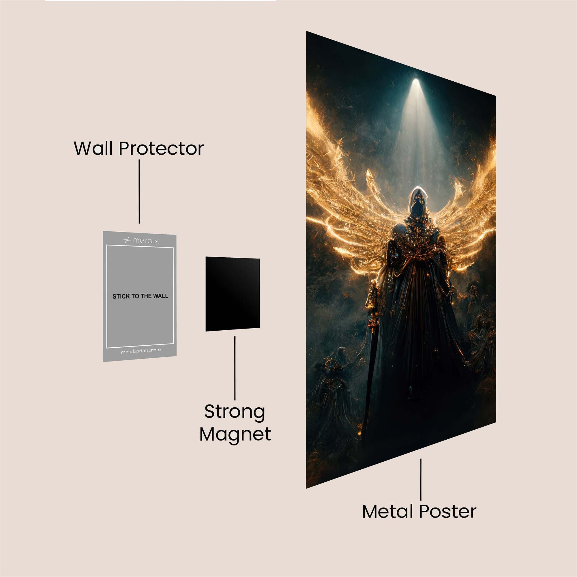 Angel Ascendant Safe Wall Magnetic / M