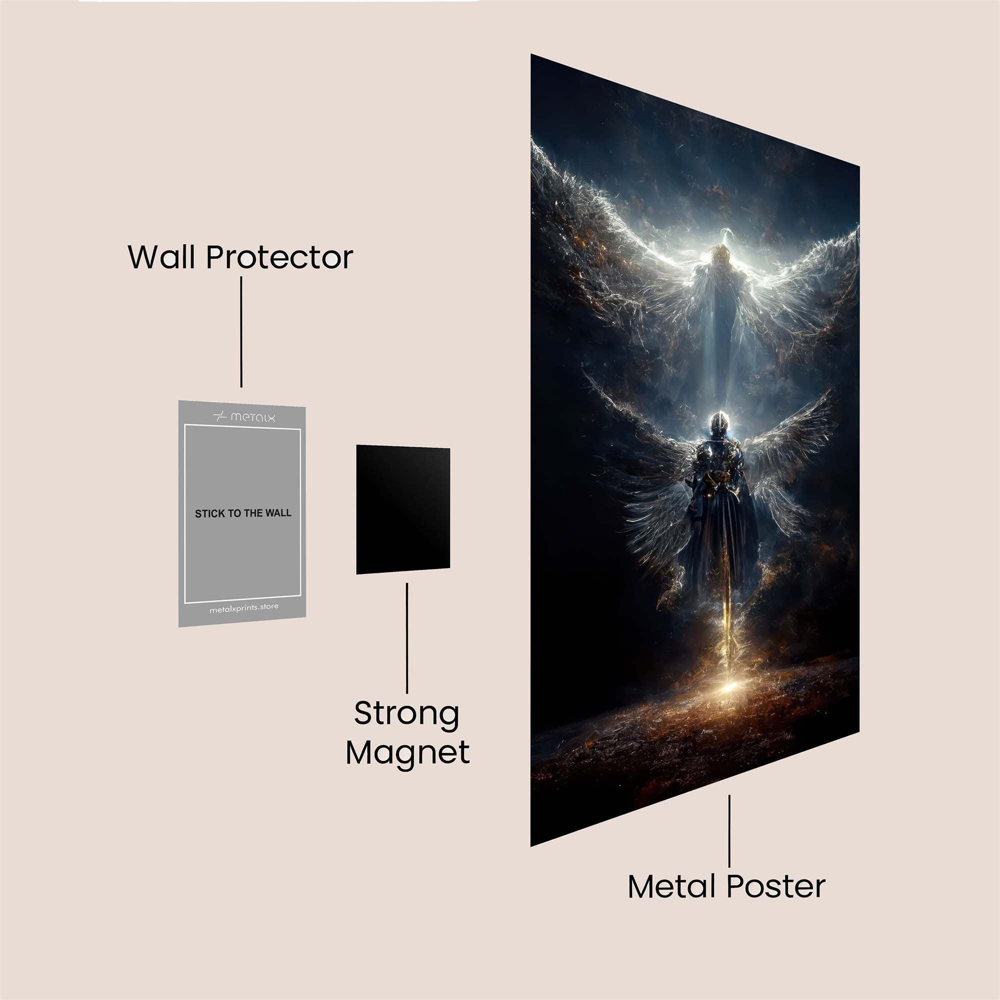 Angelic Descent Safe Wall Magnetic / M
