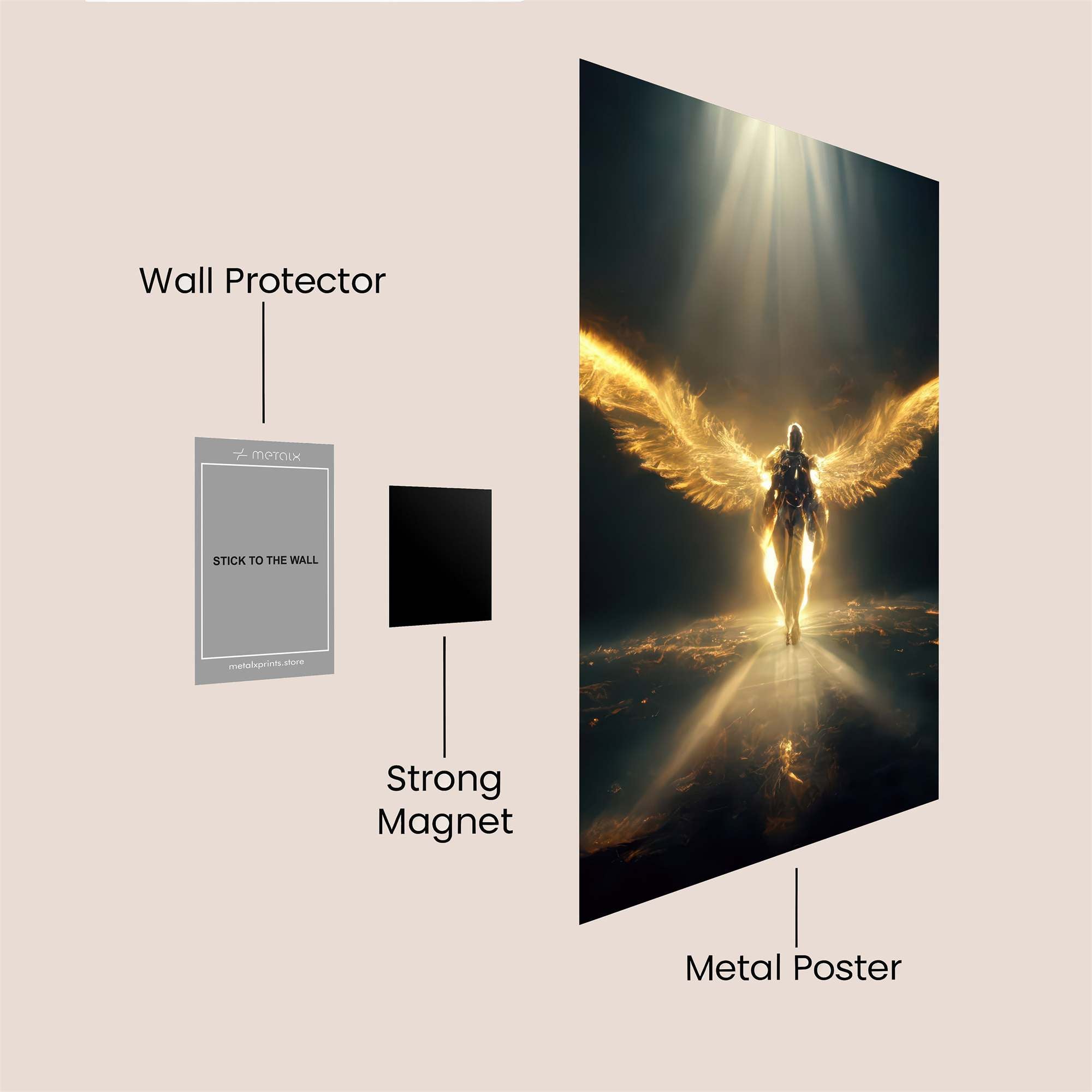 Angelic Descent Safe Wall Magnetic / M