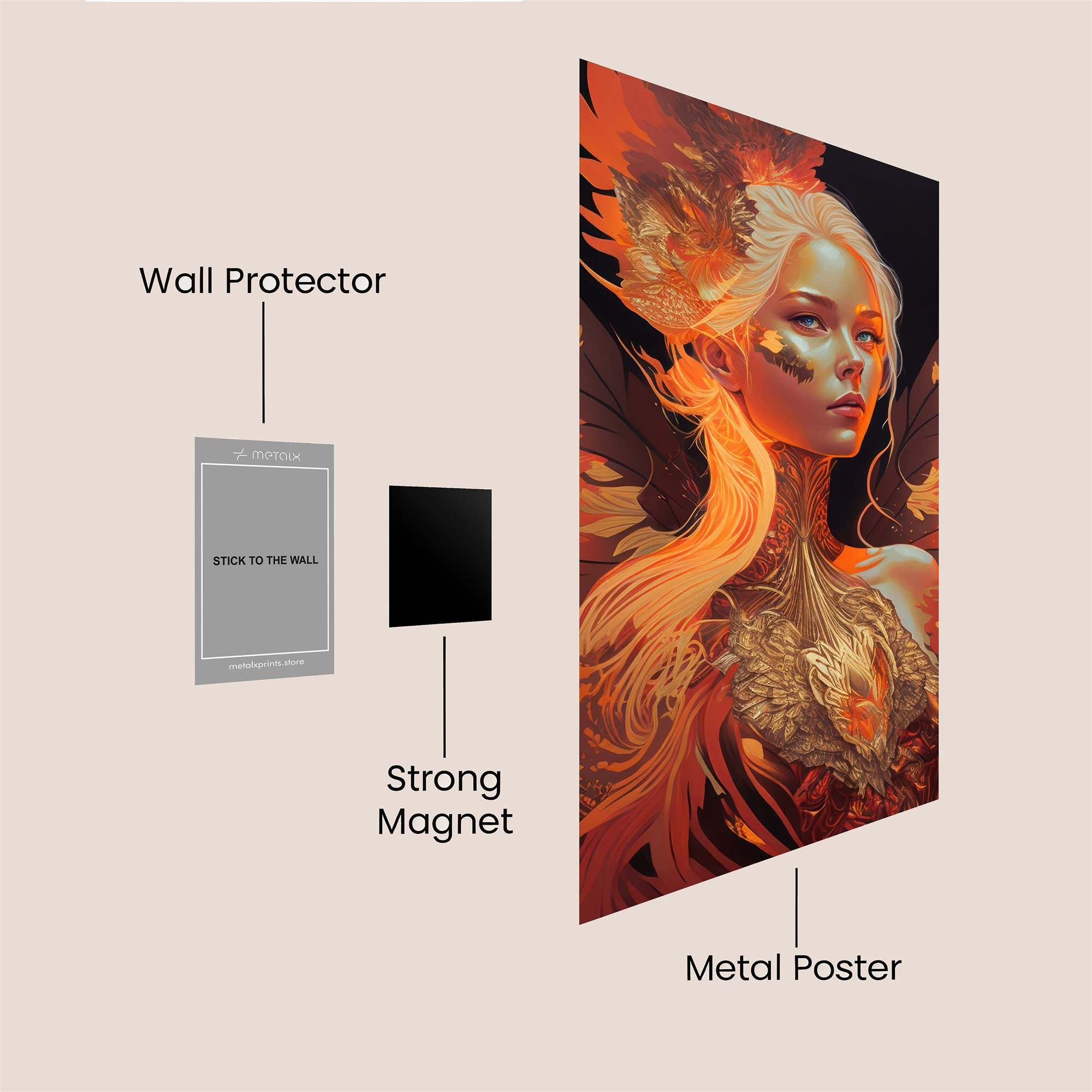 Phoenix Radiance Safe Wall Magnetic / M