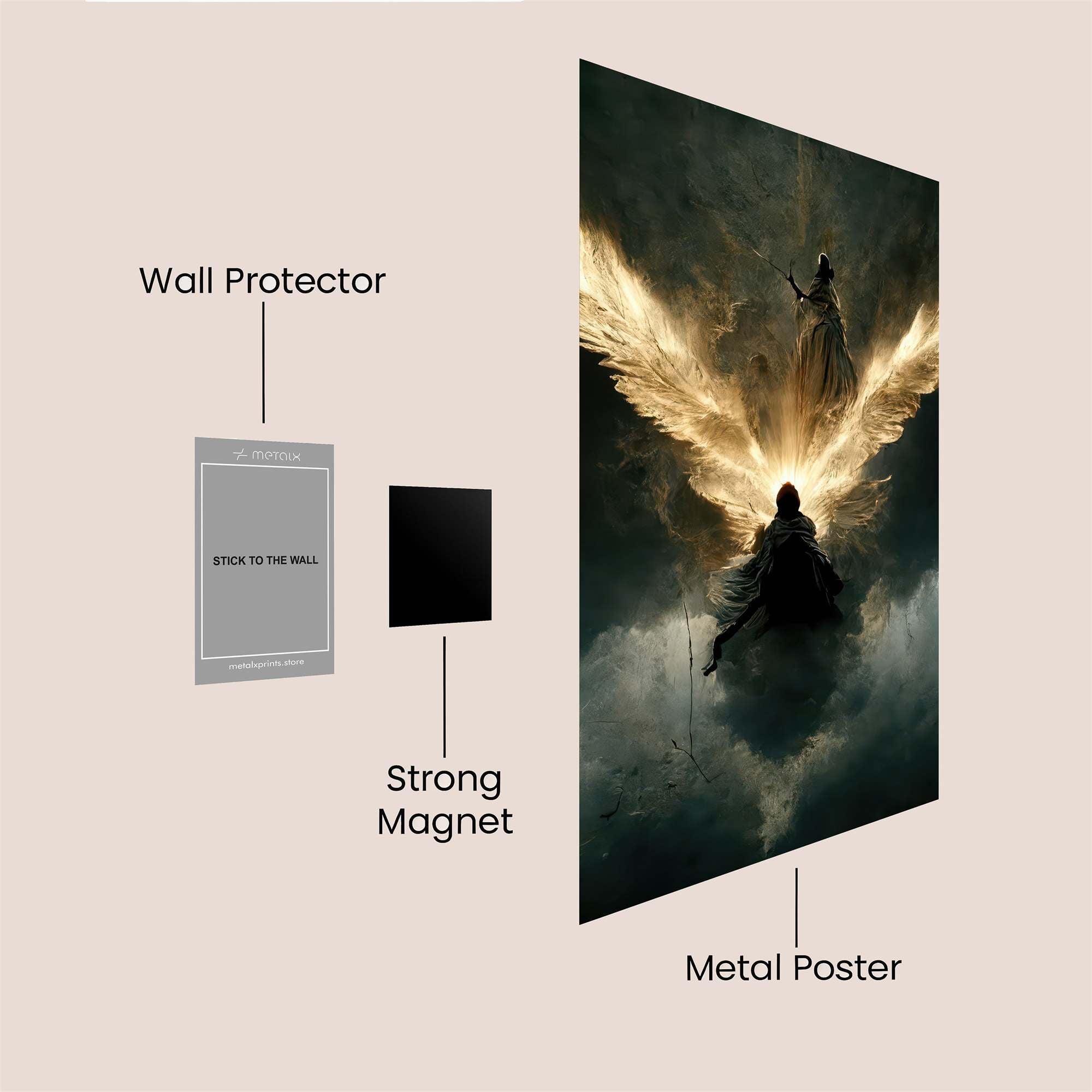 Angel Ascendant Safe Wall Magnetic / M