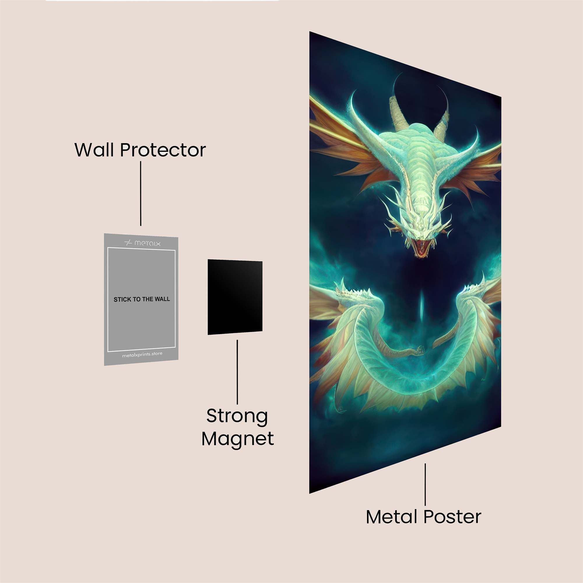 Dragon Serenity Safe Wall Magnetic / M