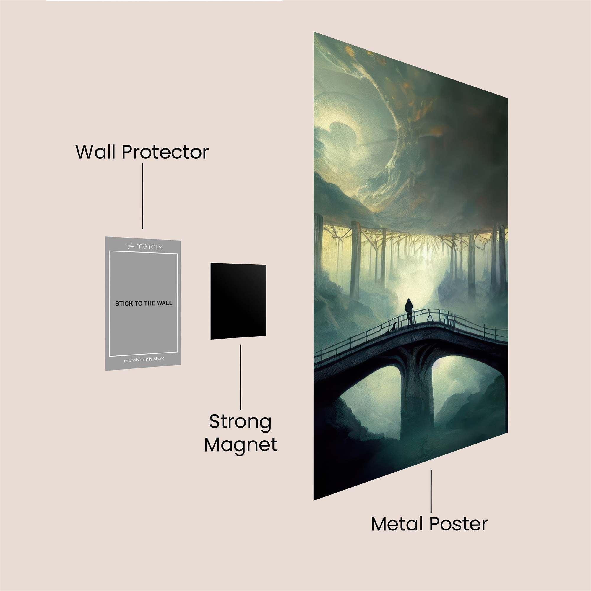 Bridge Whisper Safe Wall Magnetic / M