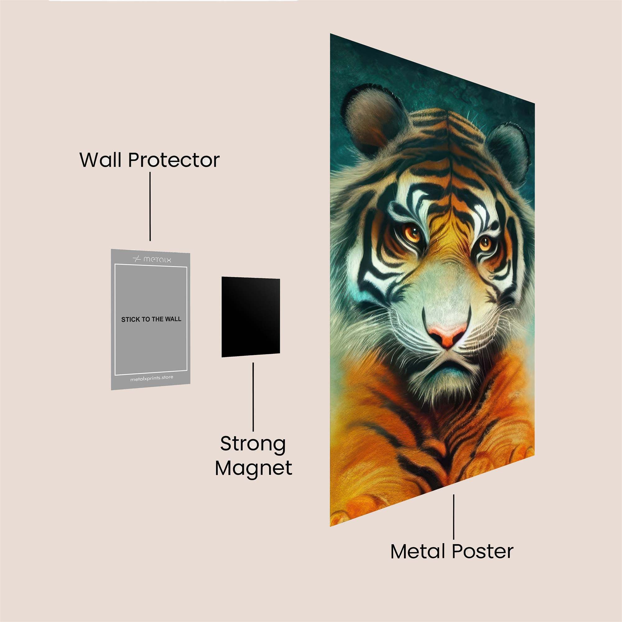 Tiger Majesty Safe Wall Magnetic / M