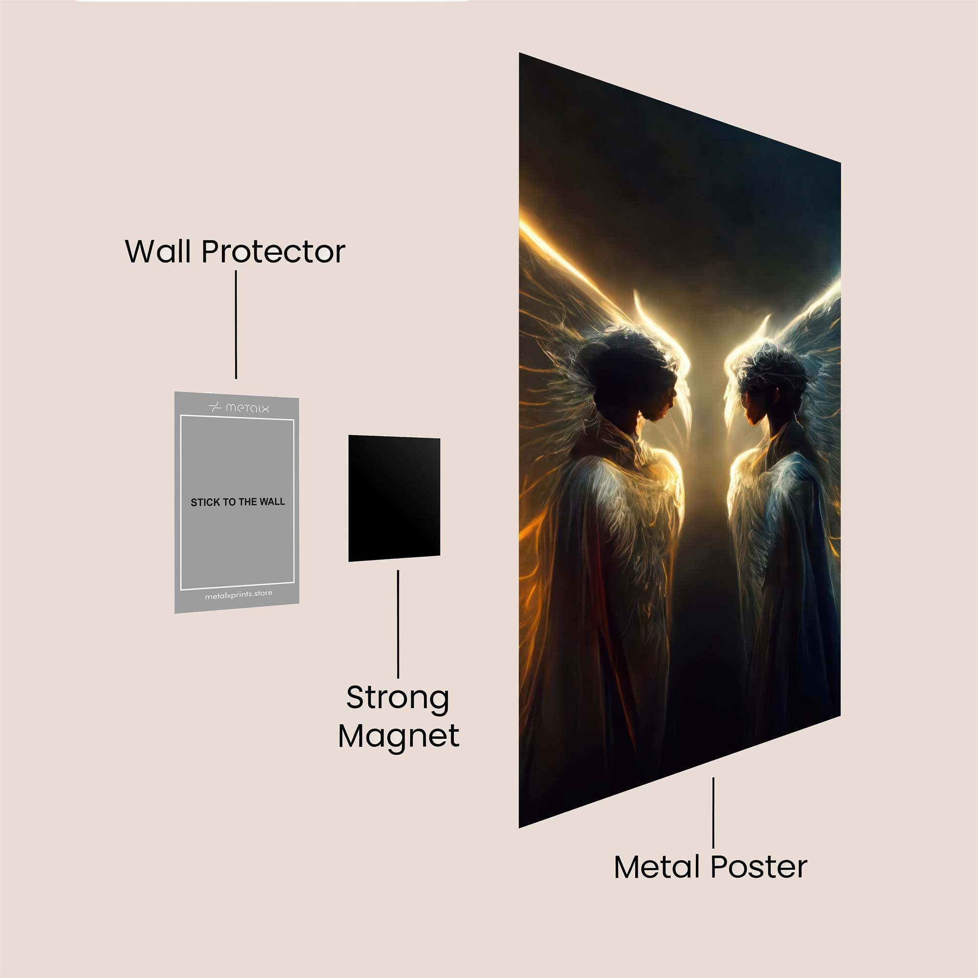 Angelic Harmony Safe Wall Magnetic / M