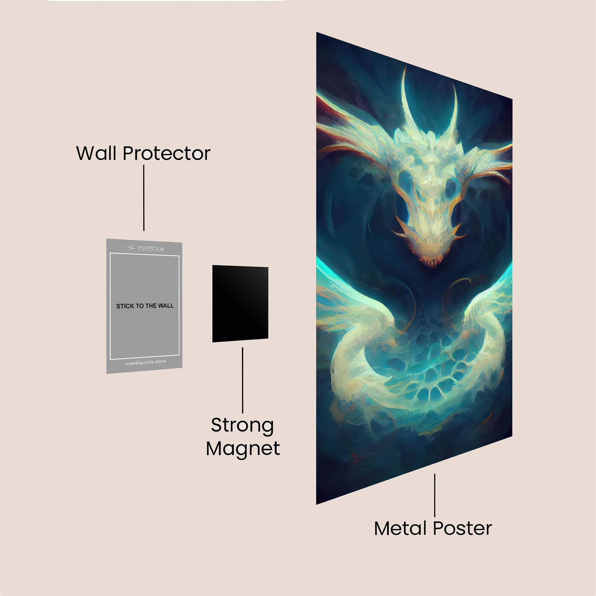 Dragon Serenity Safe Wall Magnetic / M