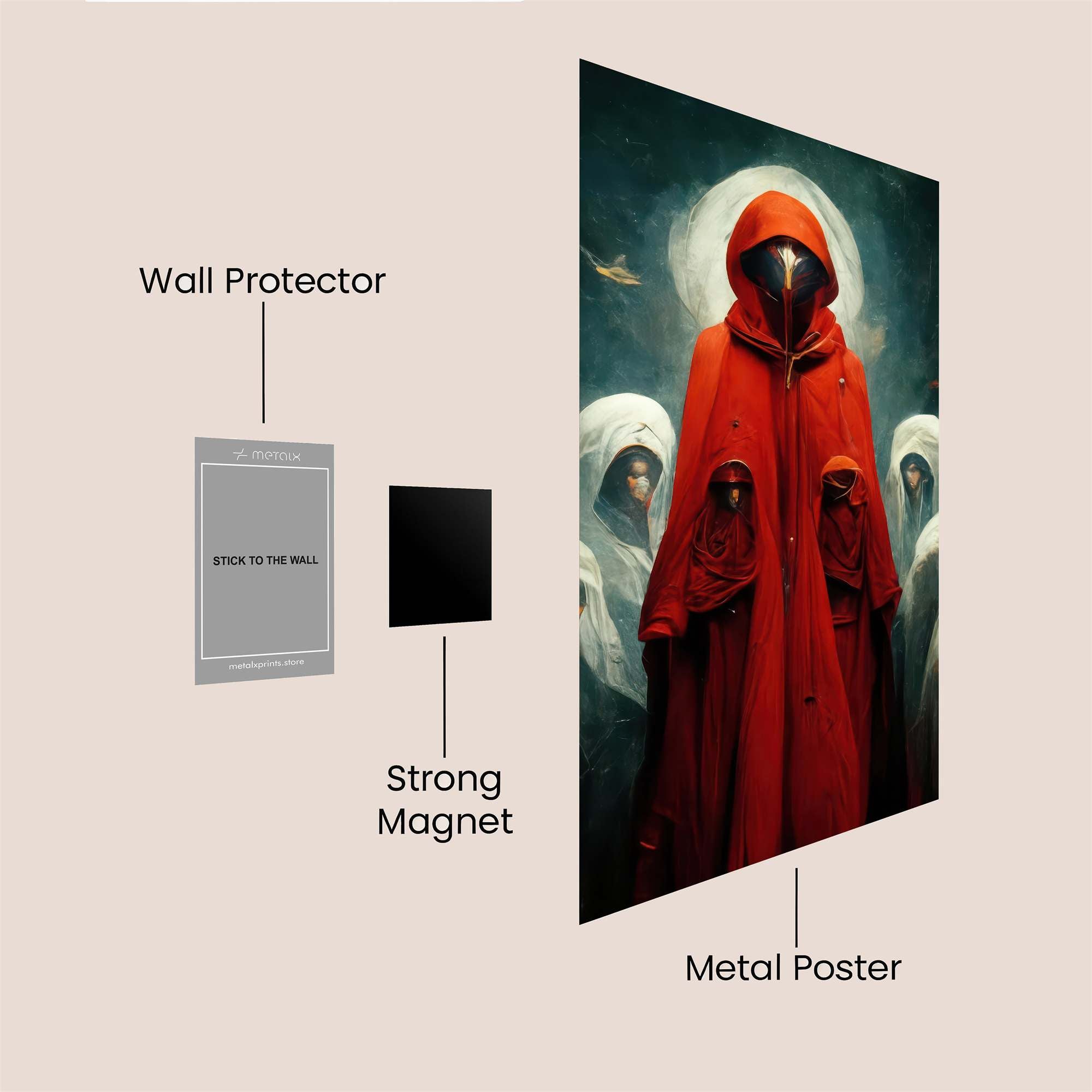 Red Enigma Safe Wall Magnetic / M