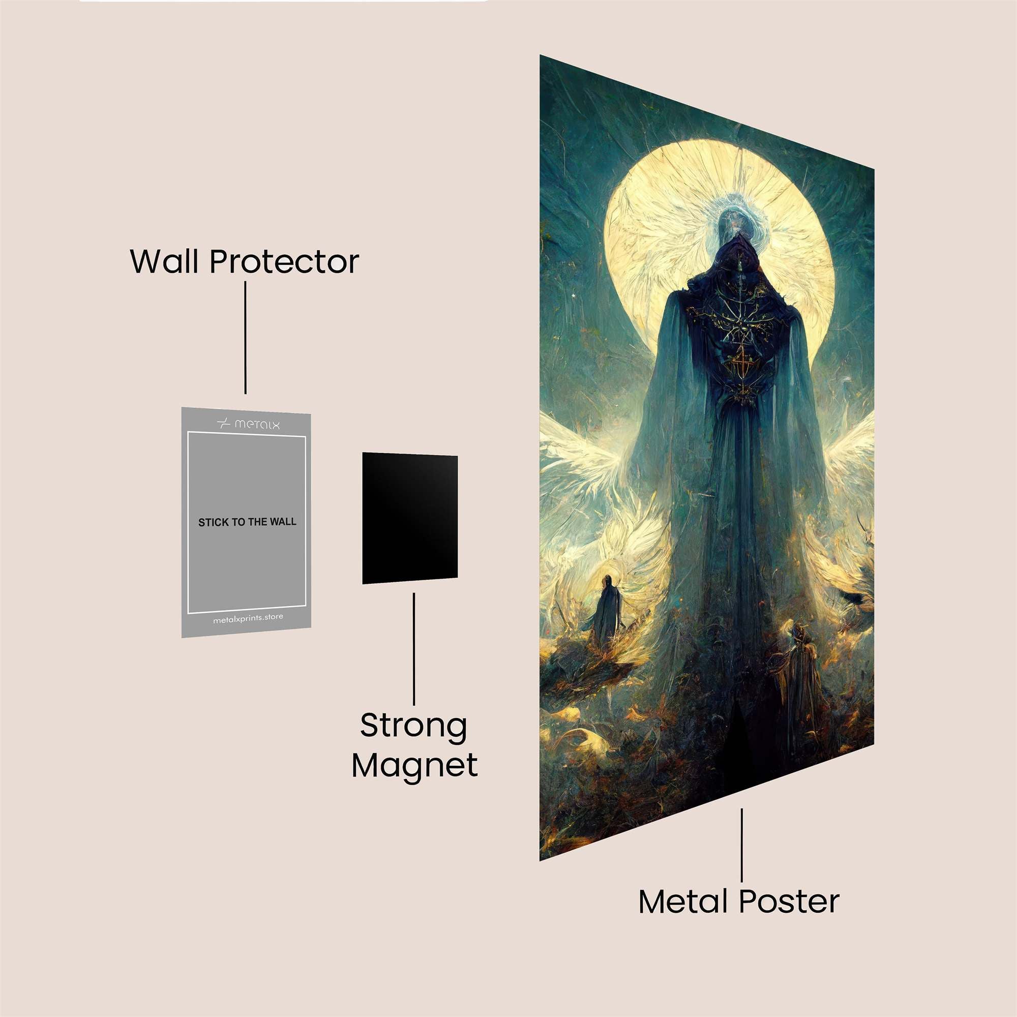 Angelic Descent Safe Wall Magnetic / M