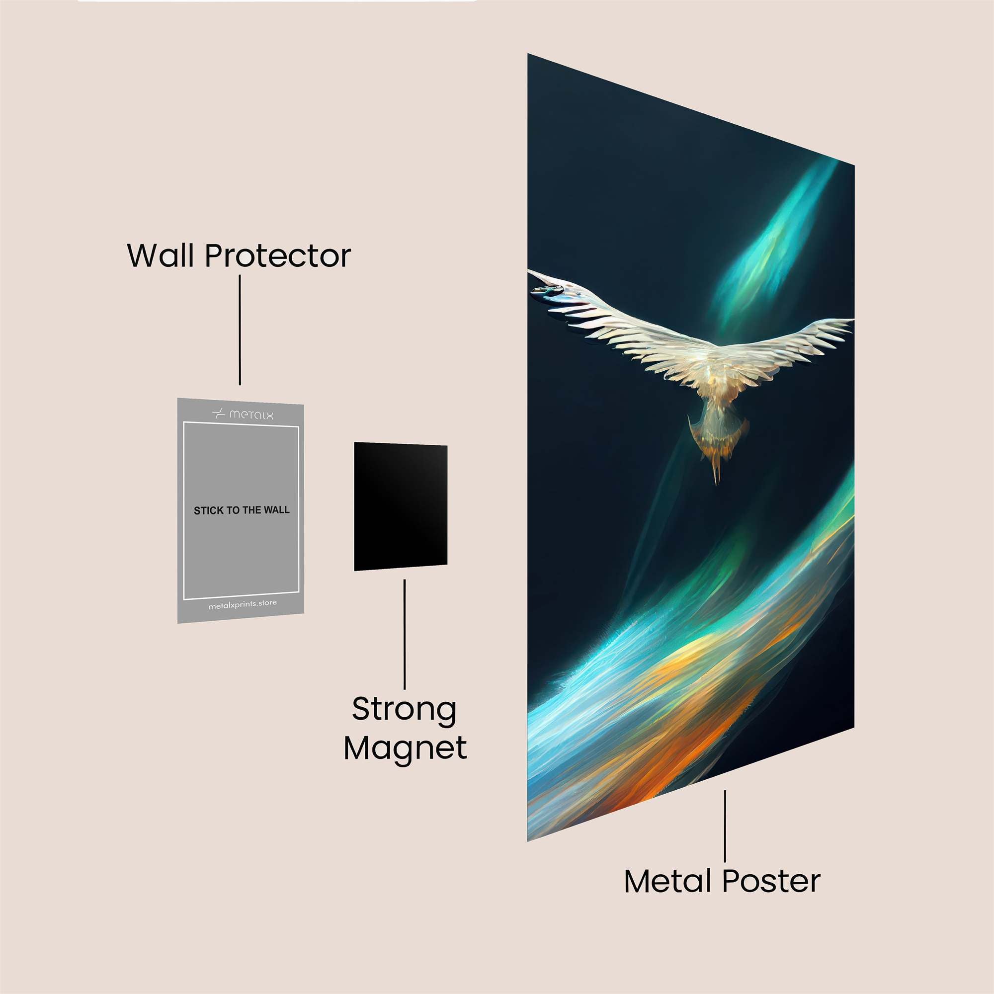 Eagle Soaring Safe Wall Magnetic / M