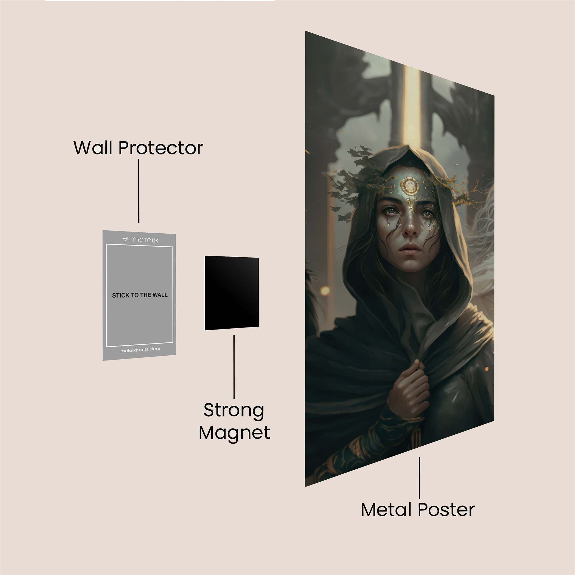Mystic Veil Safe Wall Magnetic / M