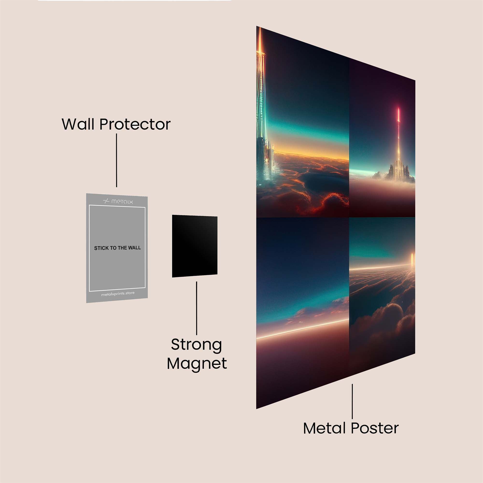 Tower Serenity Safe Wall Magnetic / M