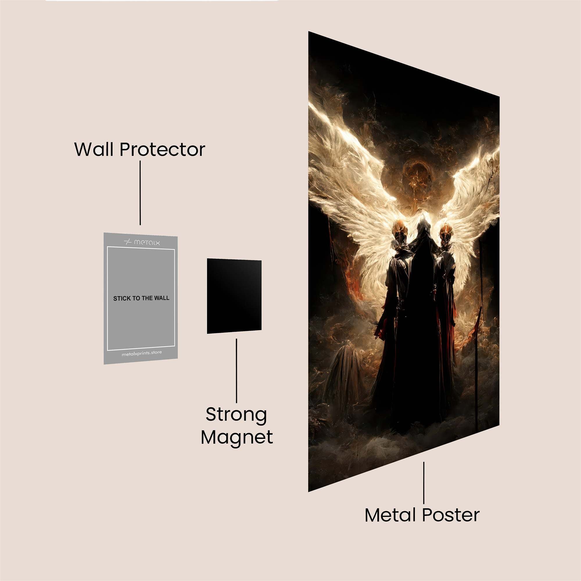 Angel's Descent Safe Wall Magnetic / M